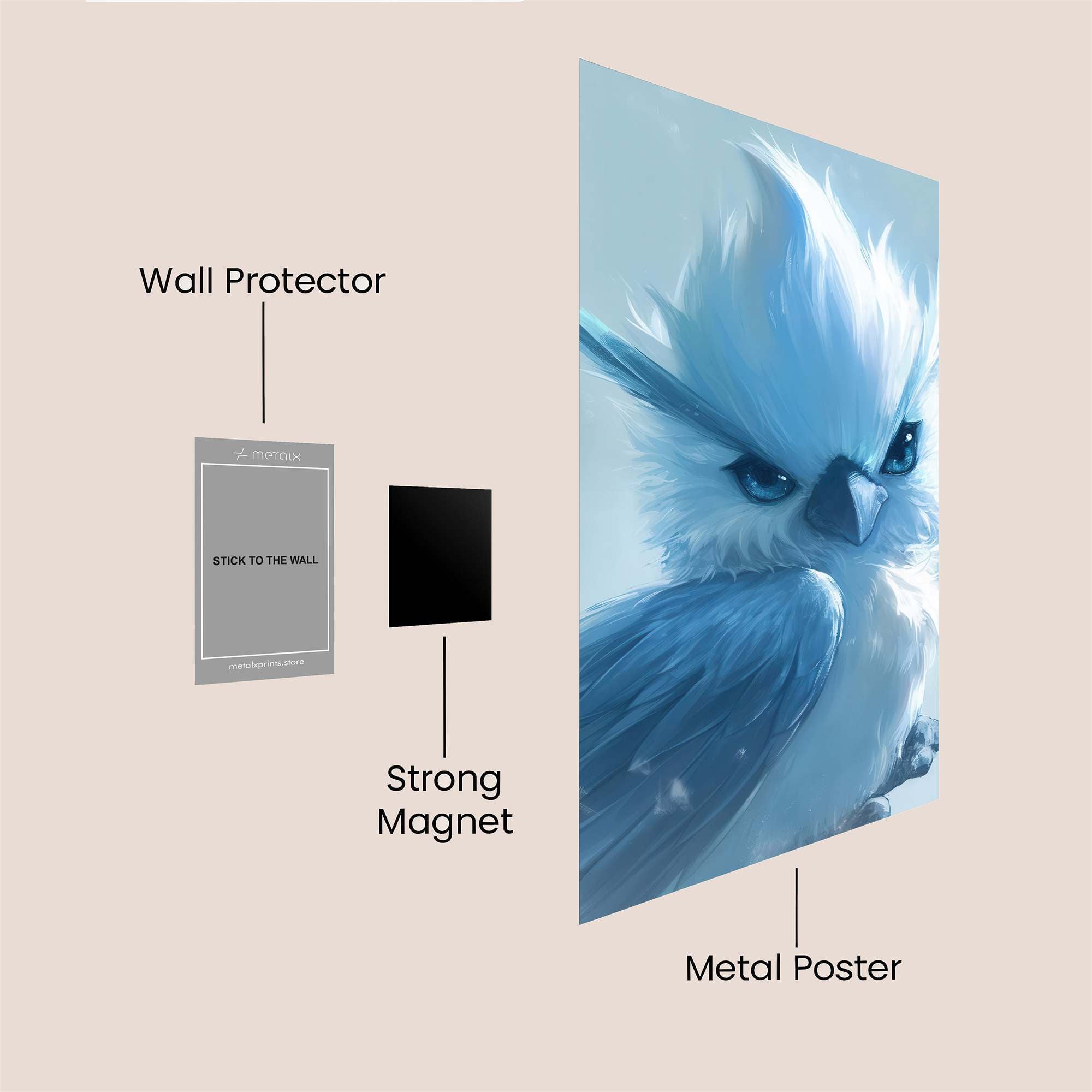 Frosty Whimsy Safe Wall Magnetic / M