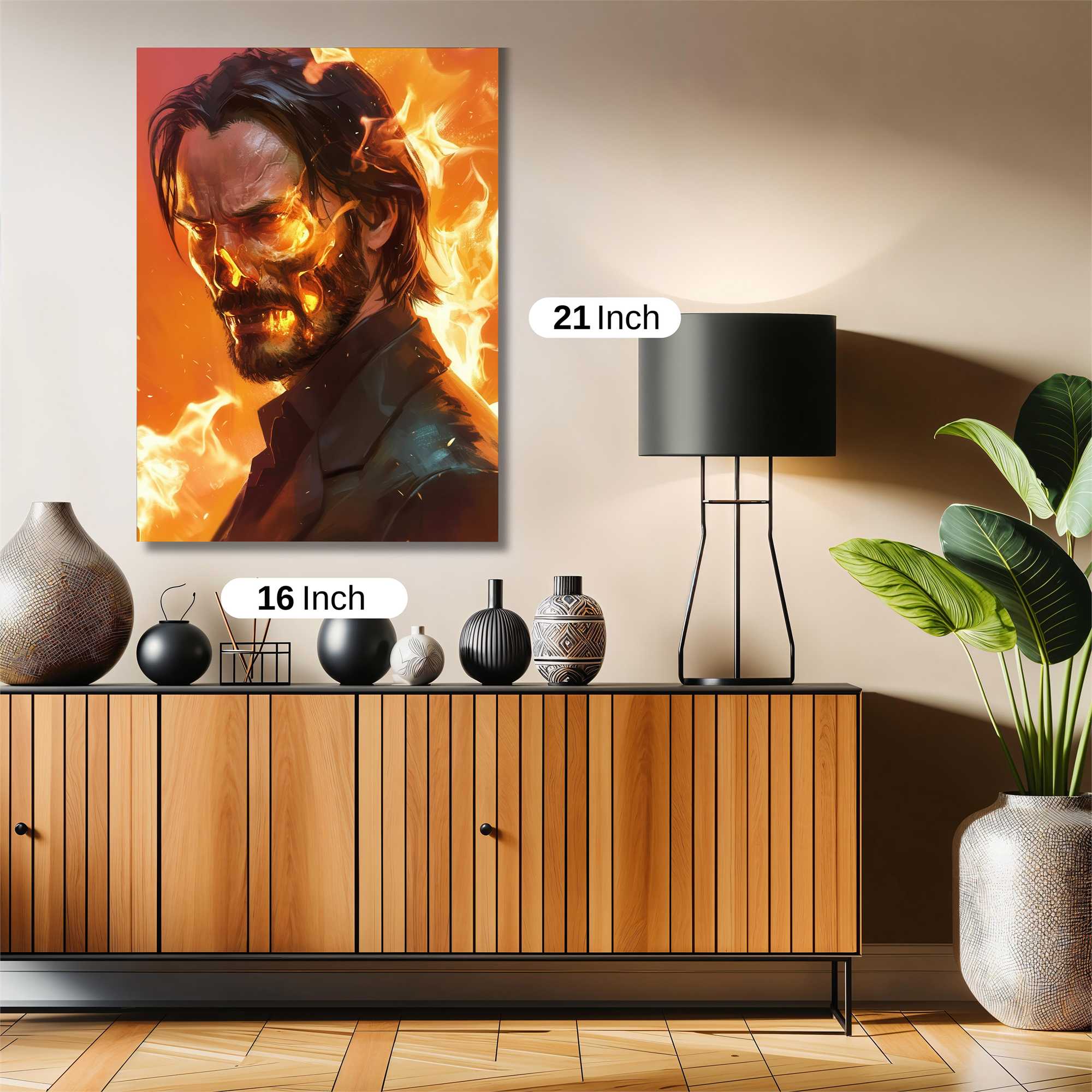 Flame Warrior Safe Wall Magnetic / M