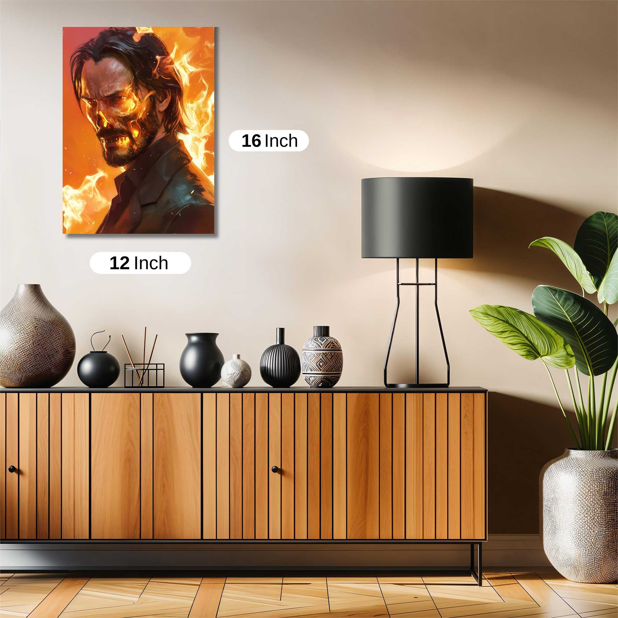 Flame Warrior Safe Wall Magnetic / M