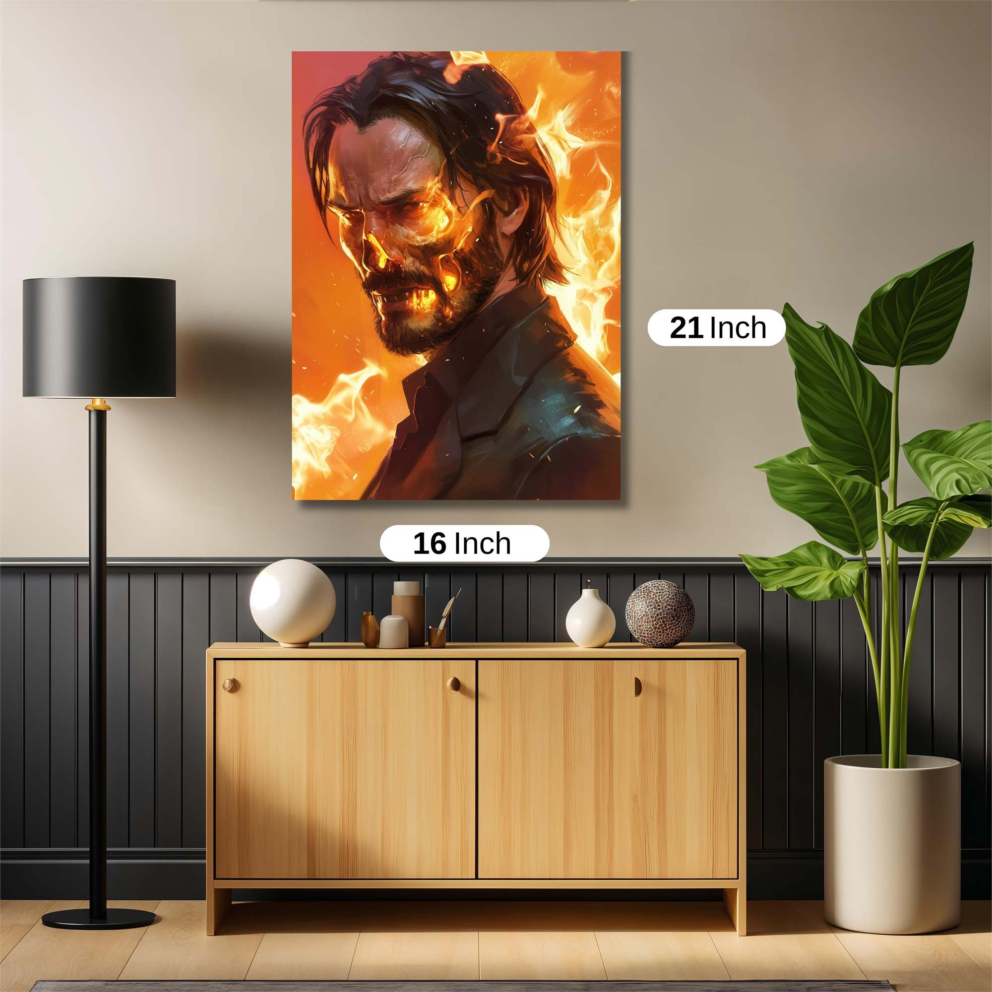 Flame Warrior Safe Wall Magnetic / M