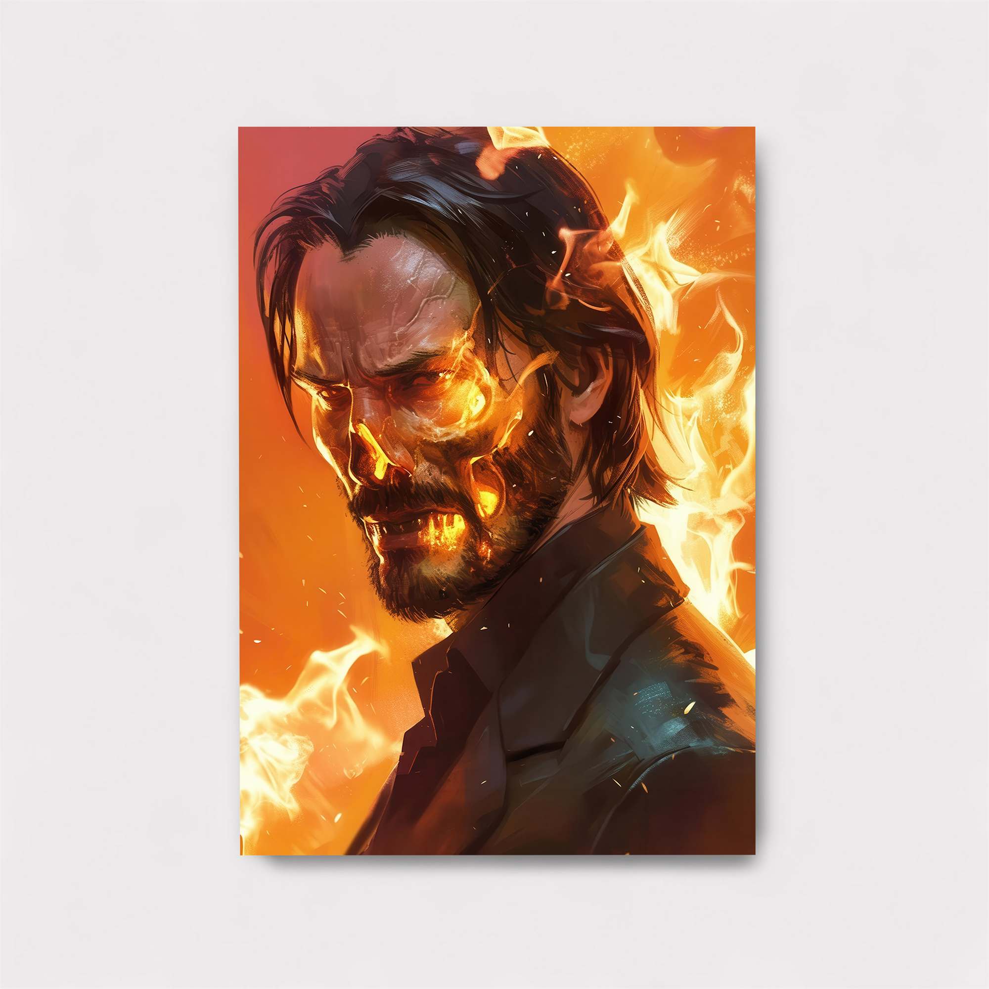 Flame Warrior Safe Wall Magnetic / M