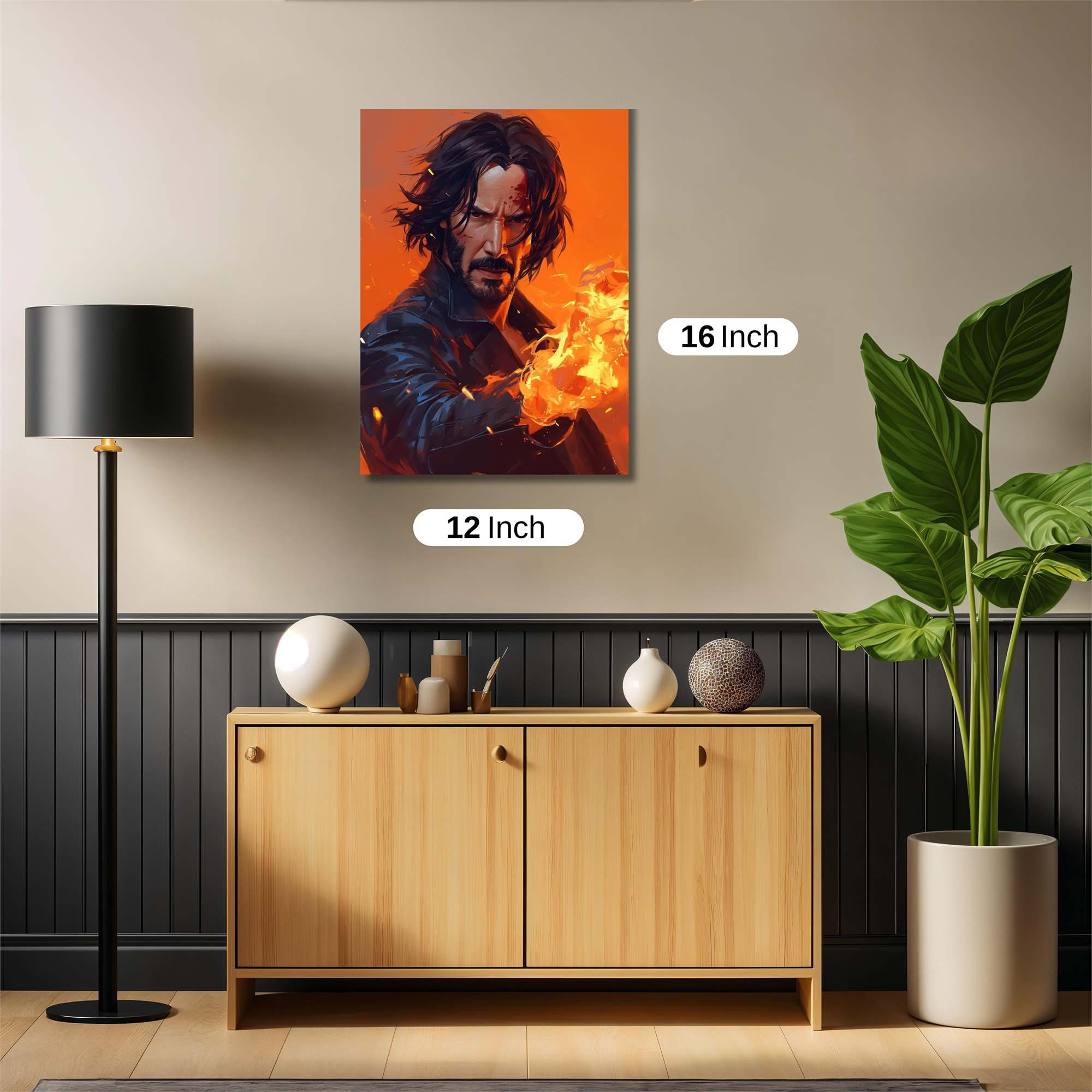 Inferno Warrior Safe Wall Magnetic / M