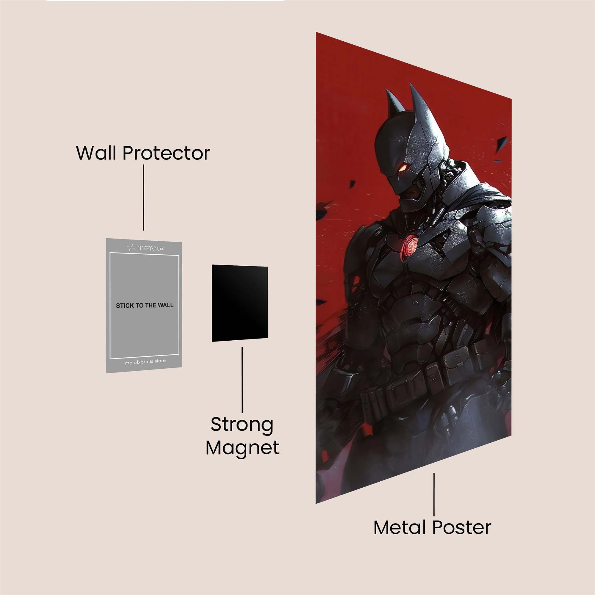 Batman Ascendant Safe Wall Magnetic / M