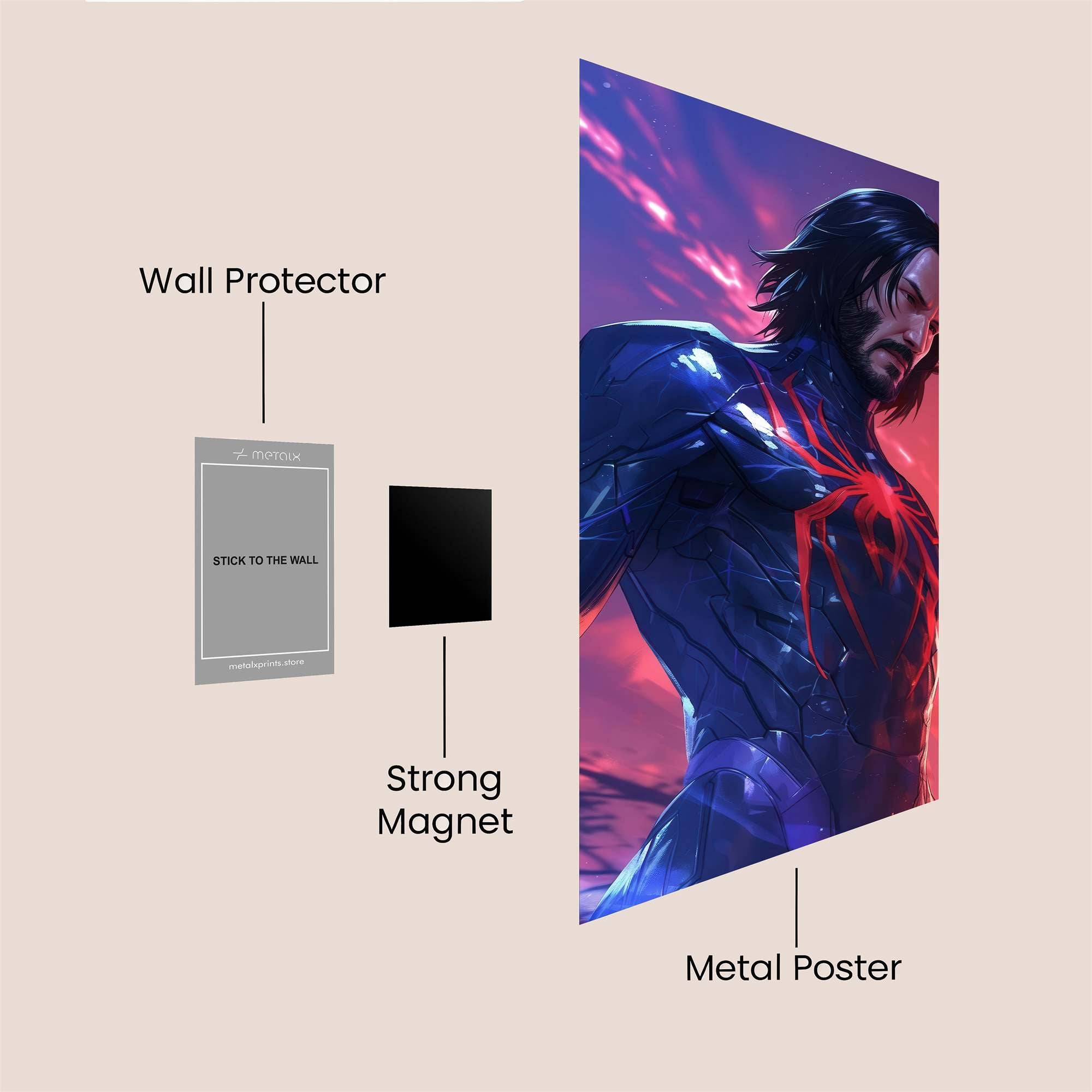 Spider-Power Zenith Safe Wall Magnetic / M