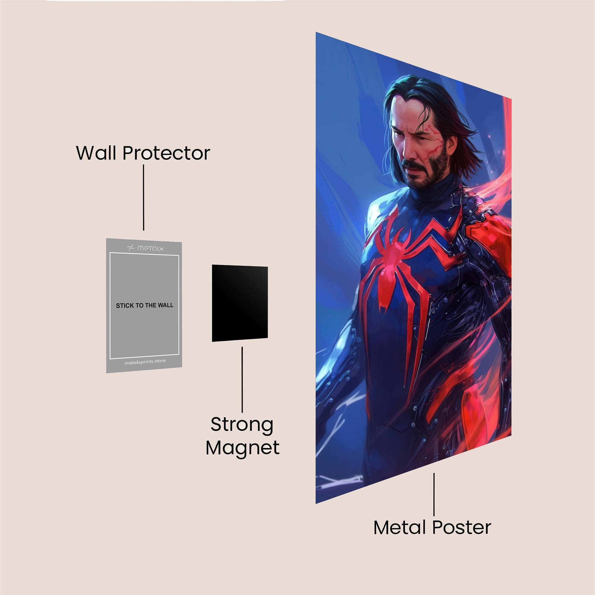 Spider Vortex Safe Wall Magnetic / M