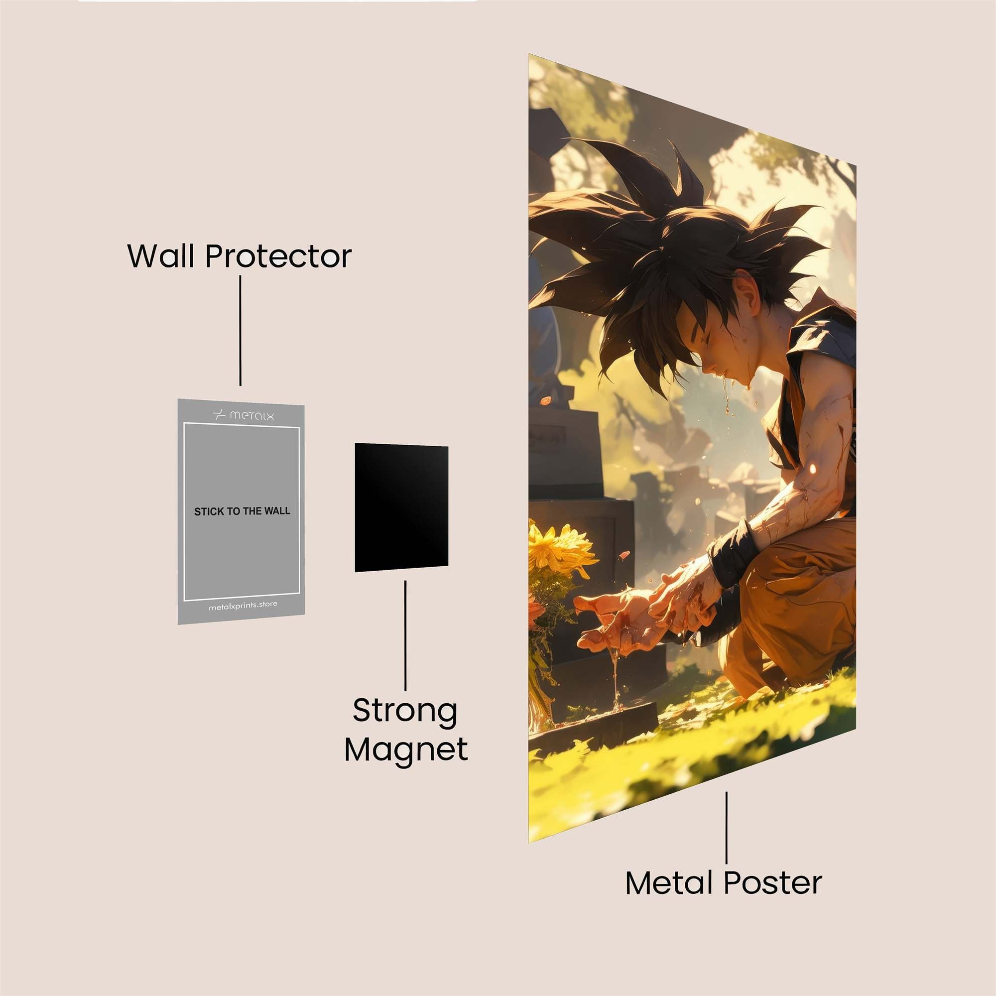 Goku Reverence Safe Wall Magnetic / M
