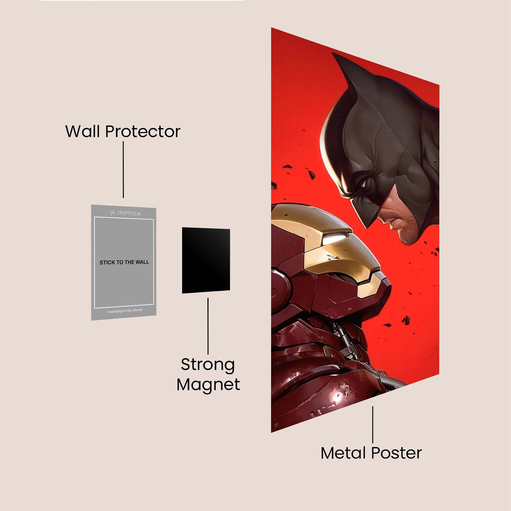 Heroic Standoff Safe Wall Magnetic / M