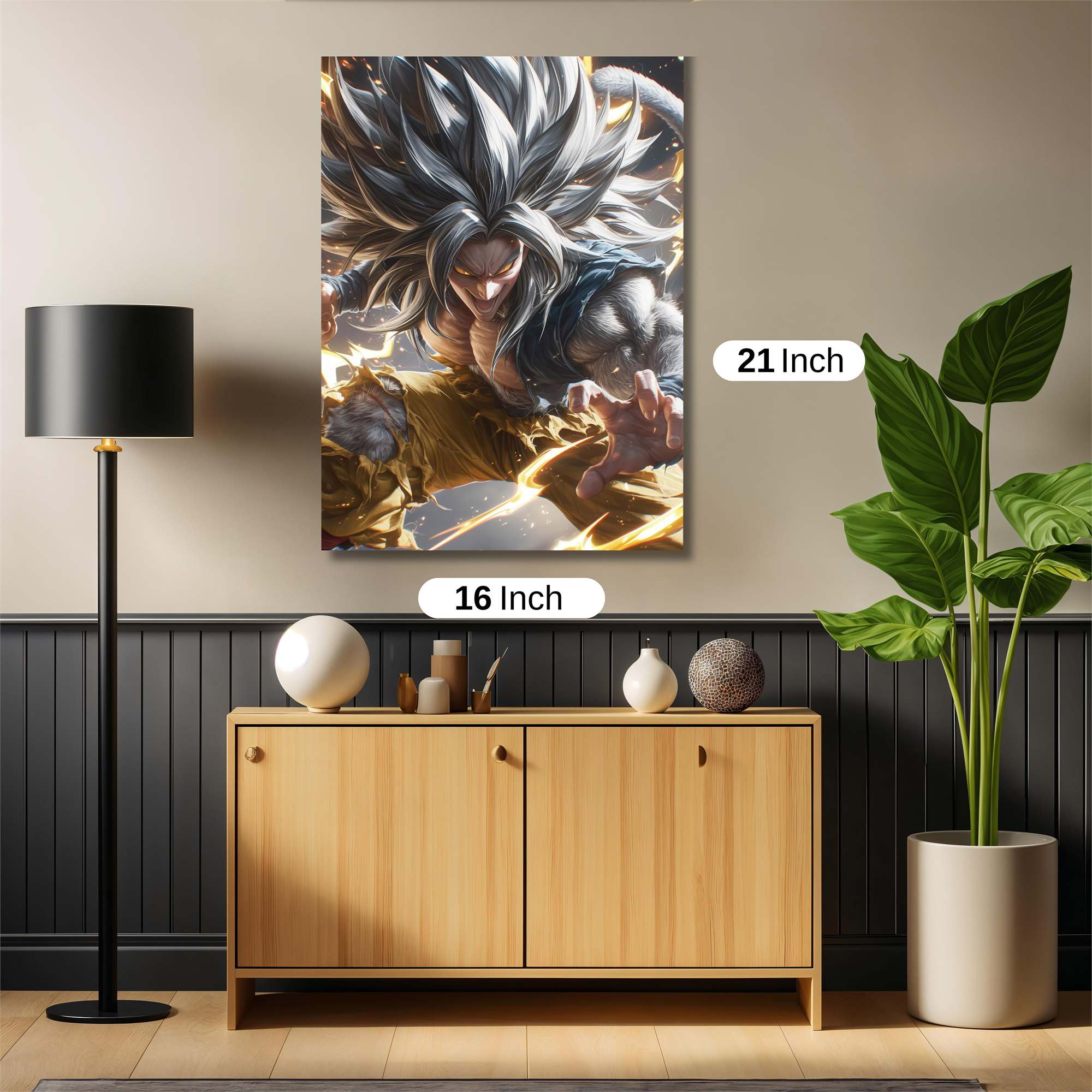 Saiyan Fury Safe Wall Magnetic / M