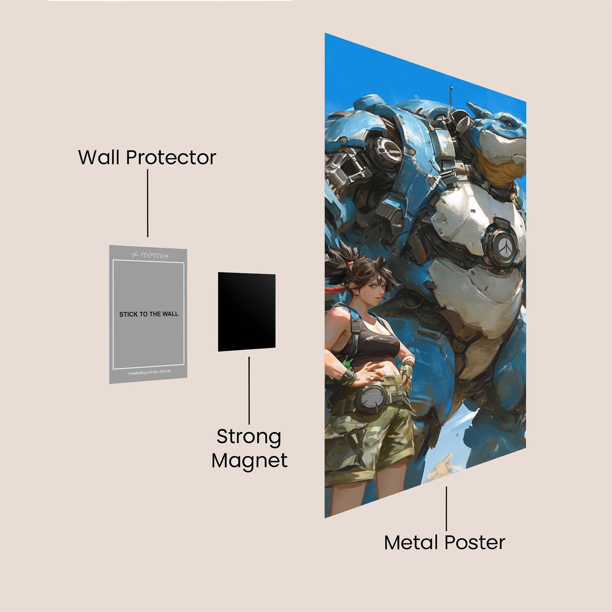 Mecha Dynamo Safe Wall Magnetic / M