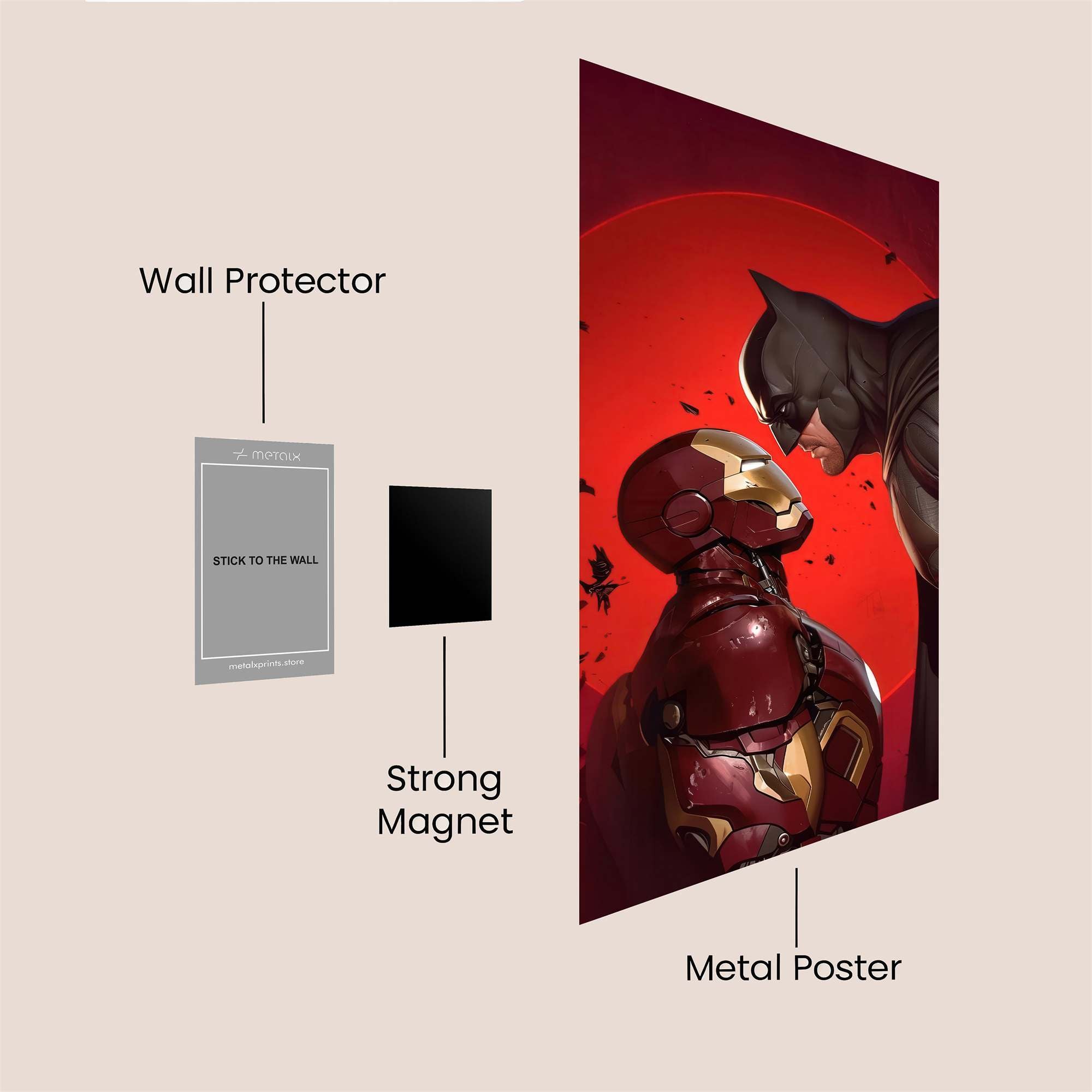 Heroes Confrontation Safe Wall Magnetic / M