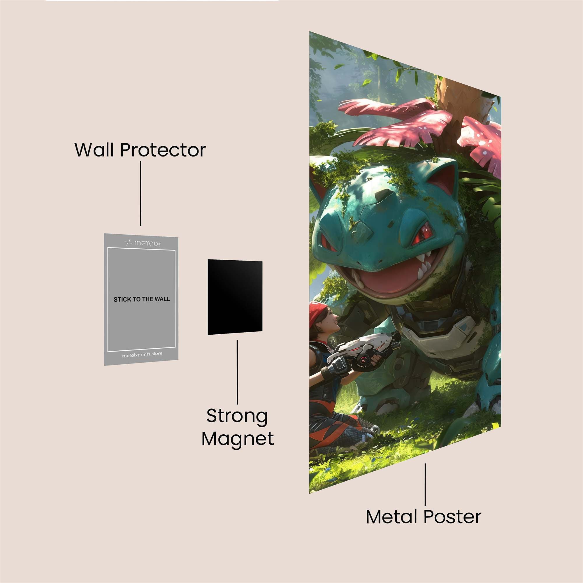 Venusaur Encounter Safe Wall Magnetic / M