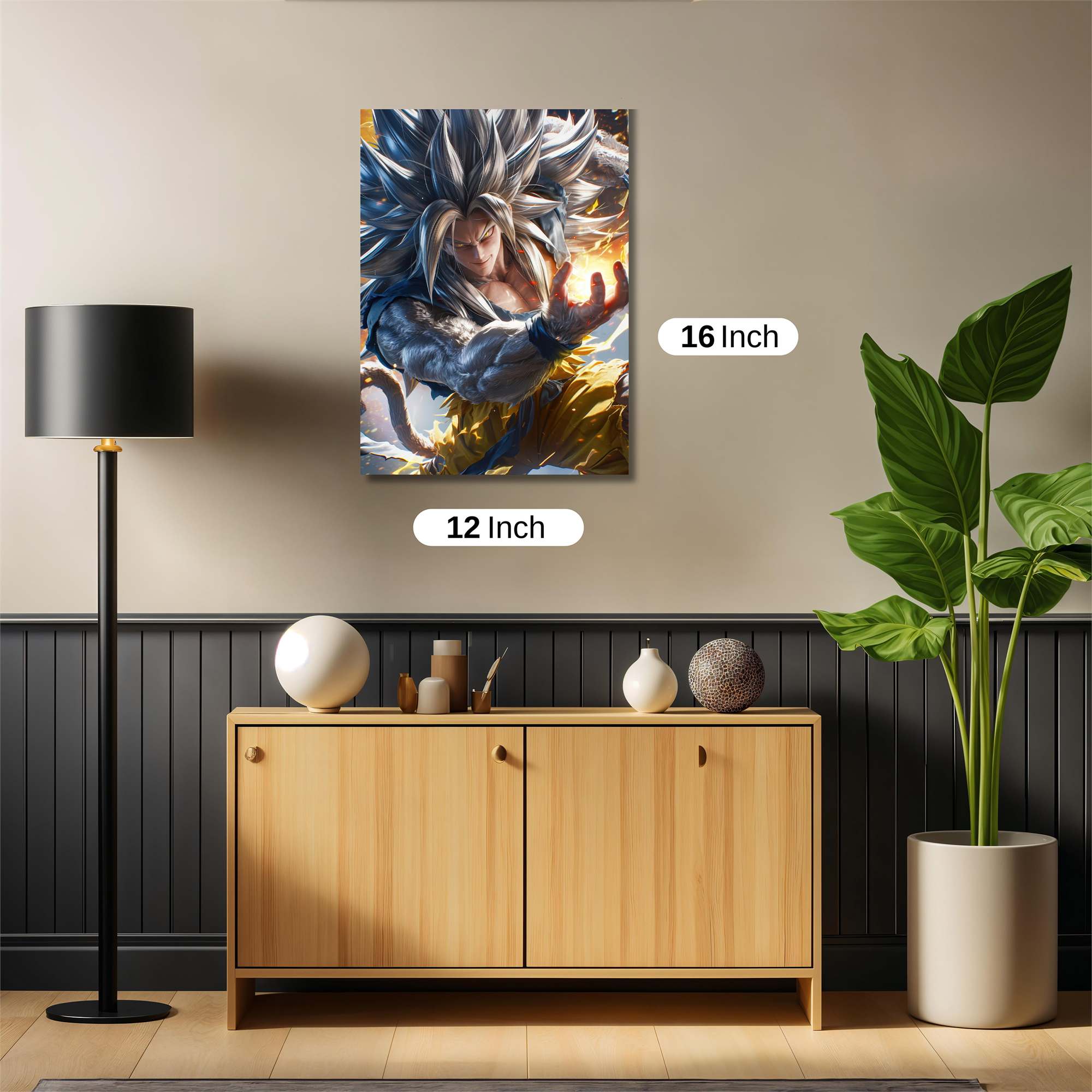 Saiyan Fury Safe Wall Magnetic / M
