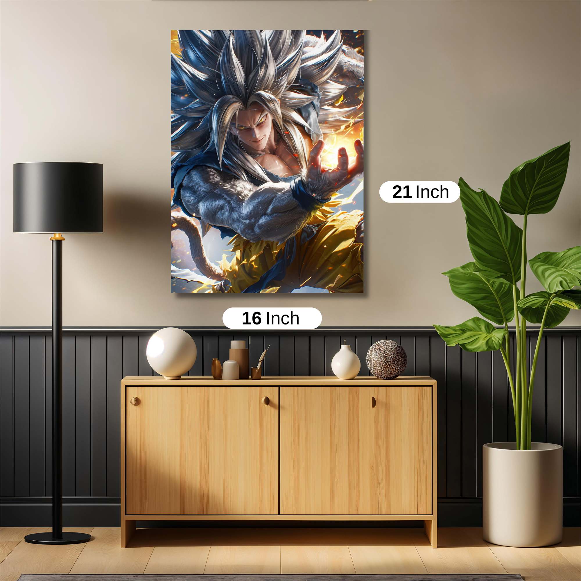 Saiyan Fury Safe Wall Magnetic / M