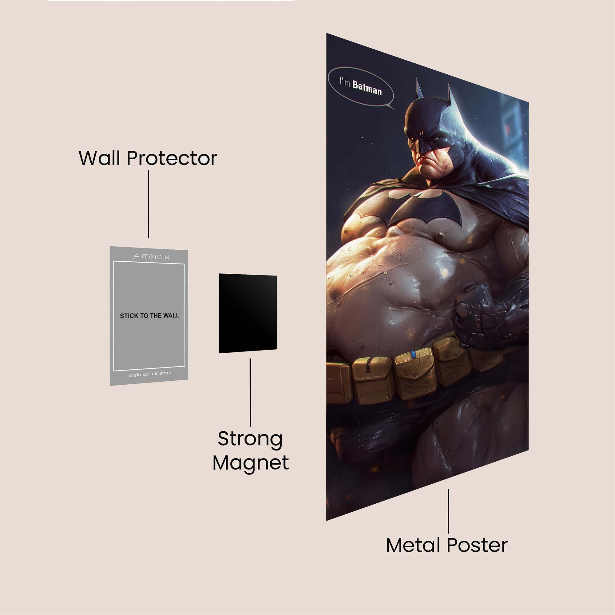 Batman Bulk Safe Wall Magnetic / M
