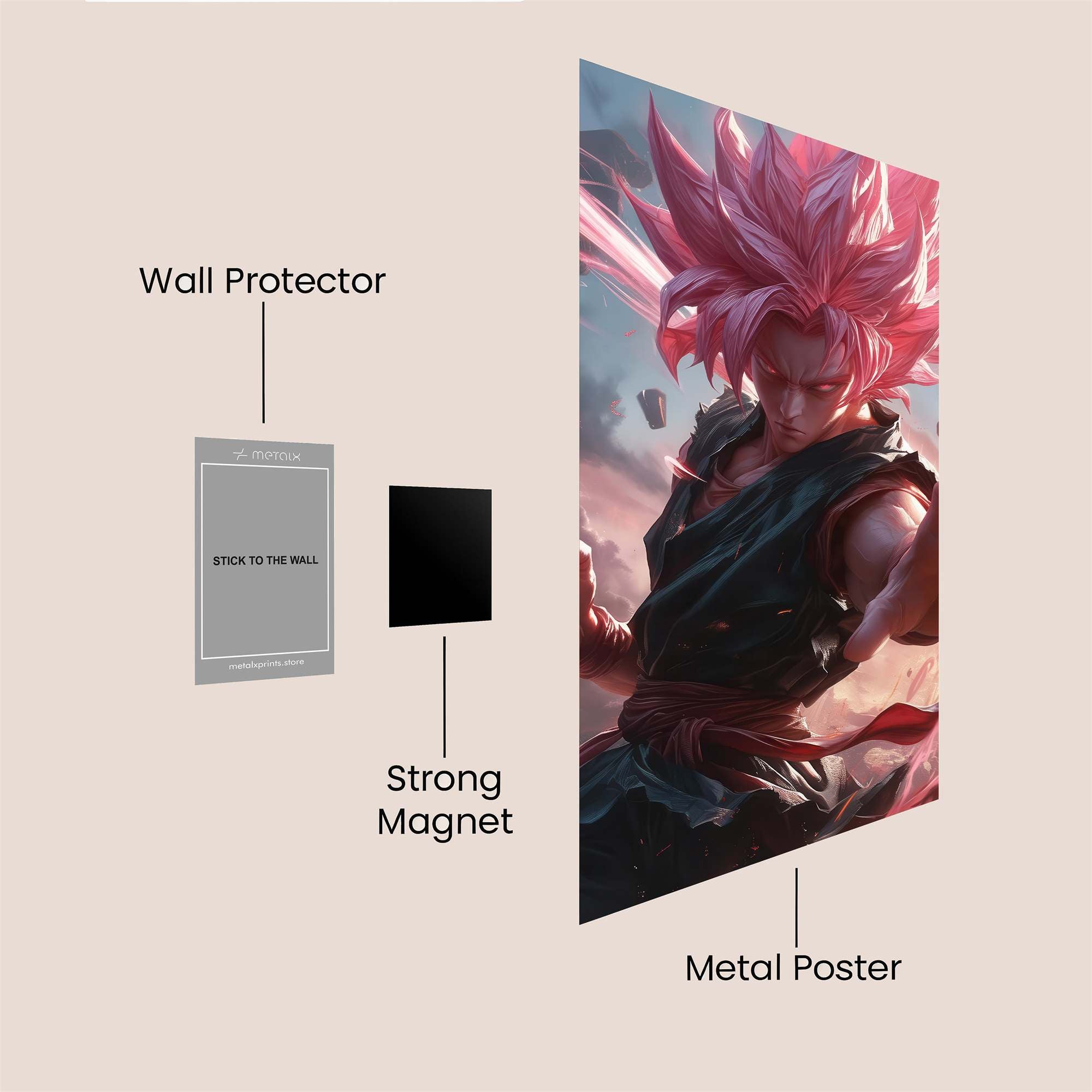 Goku Vortex Safe Wall Magnetic / M