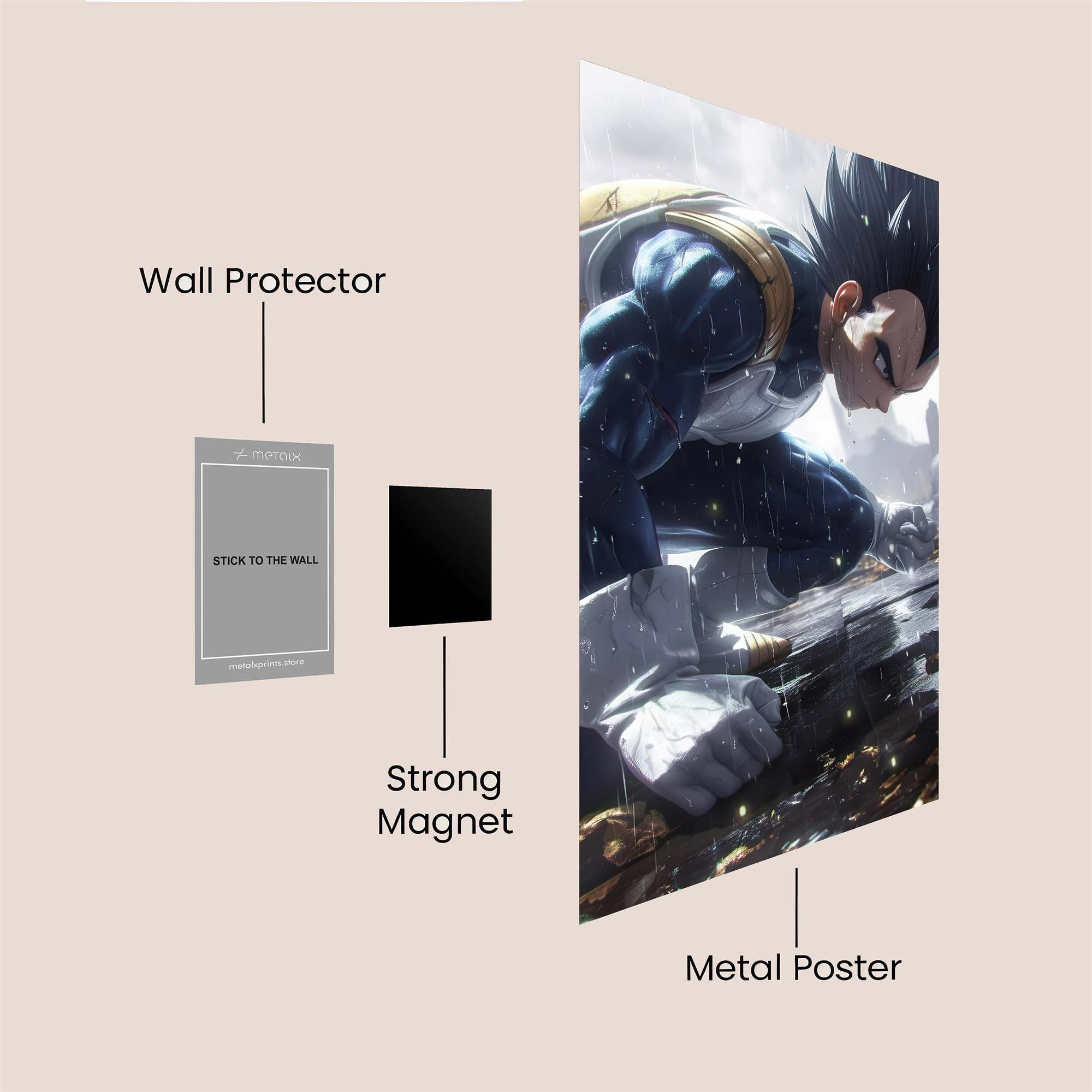 Vegeta Resolve Safe Wall Magnetic / M