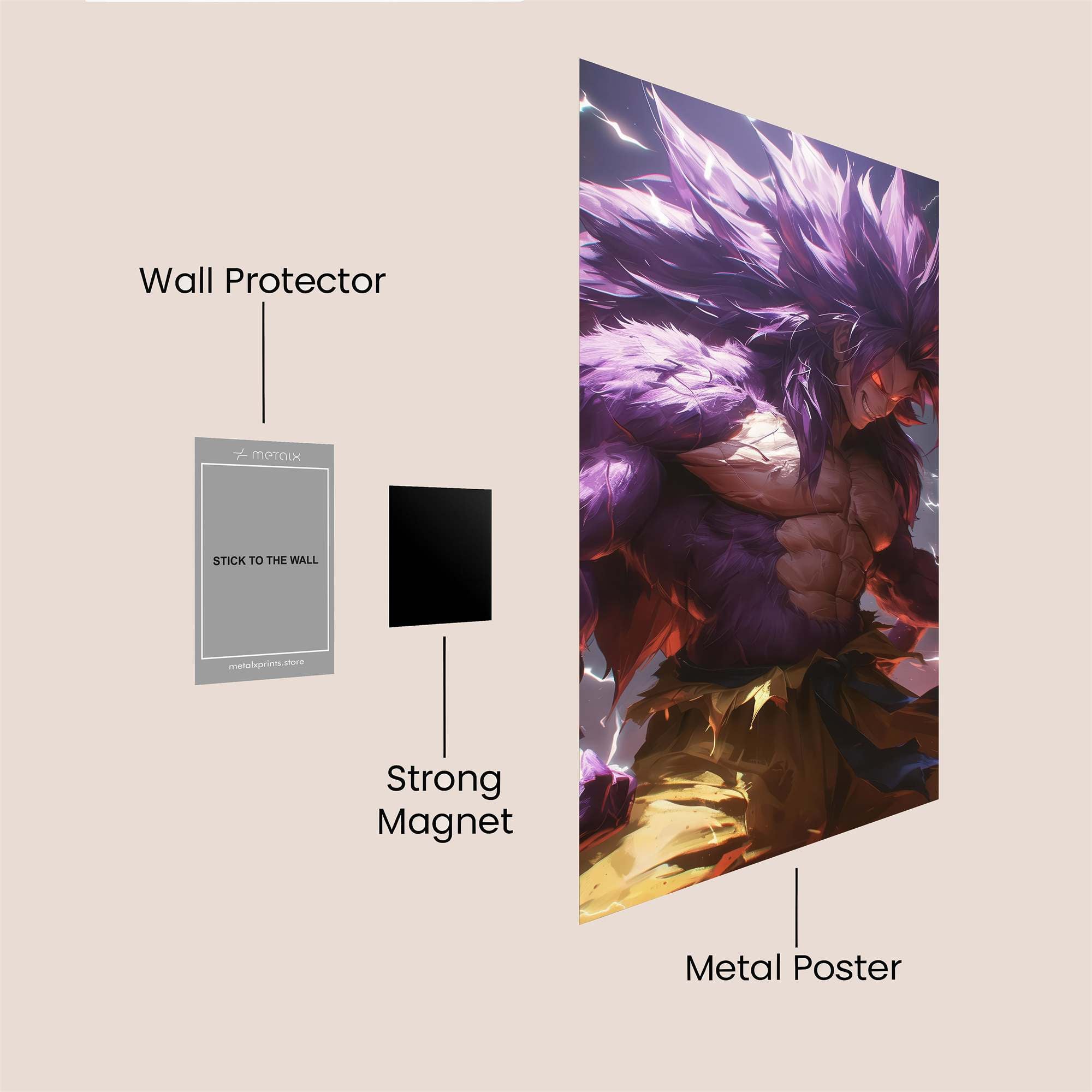 Saiyan Surge Safe Wall Magnetic / M