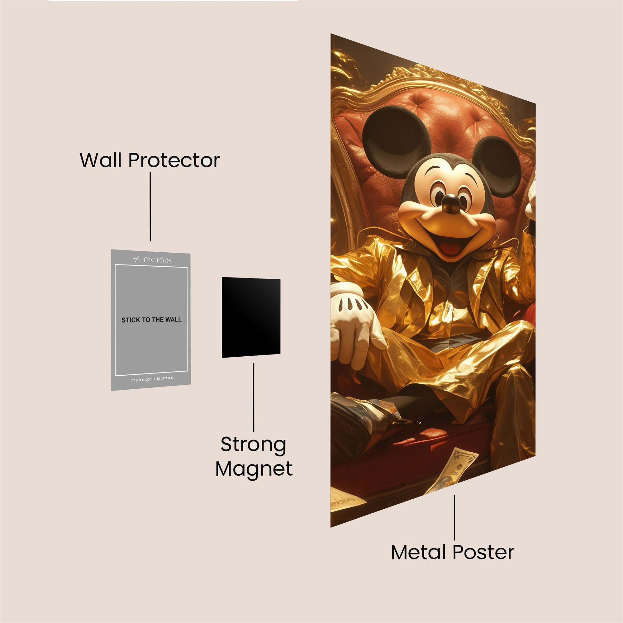 Mickey Extravaganza Safe Wall Magnetic / M