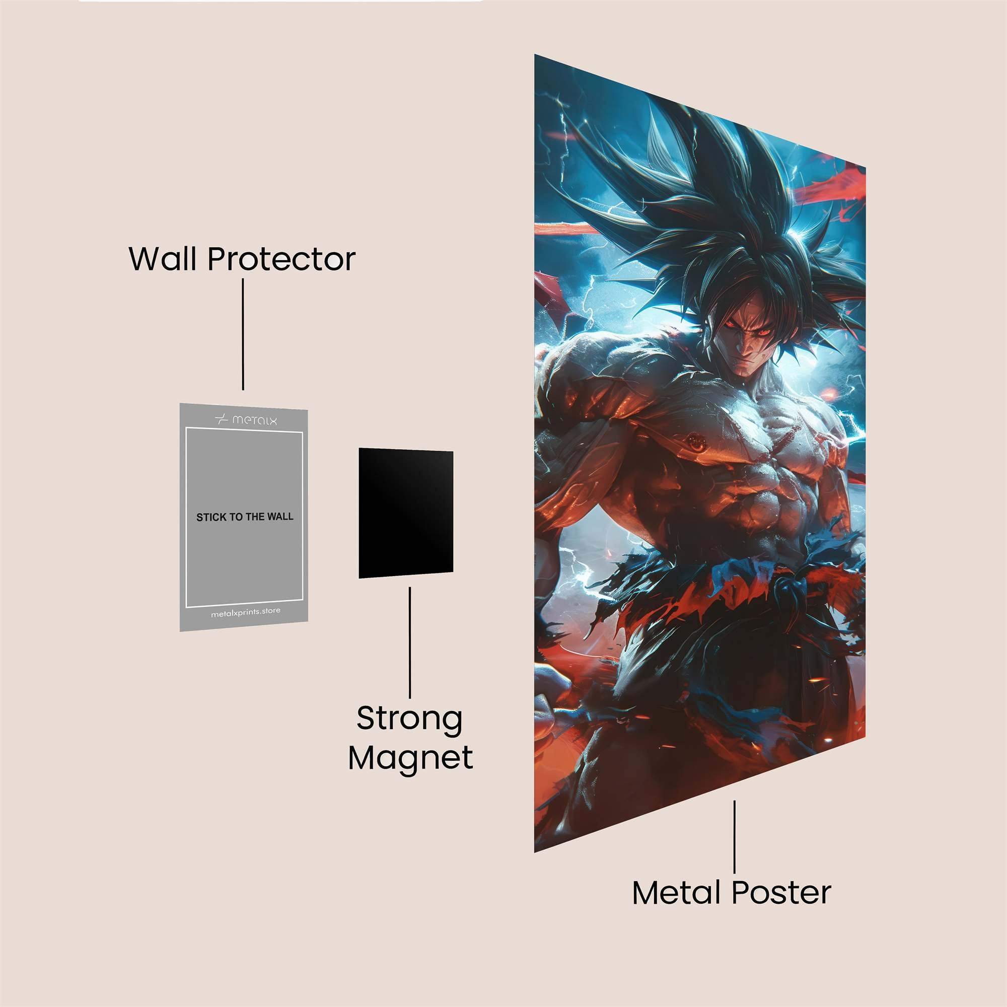 Saiyan Majesty Safe Wall Magnetic / M