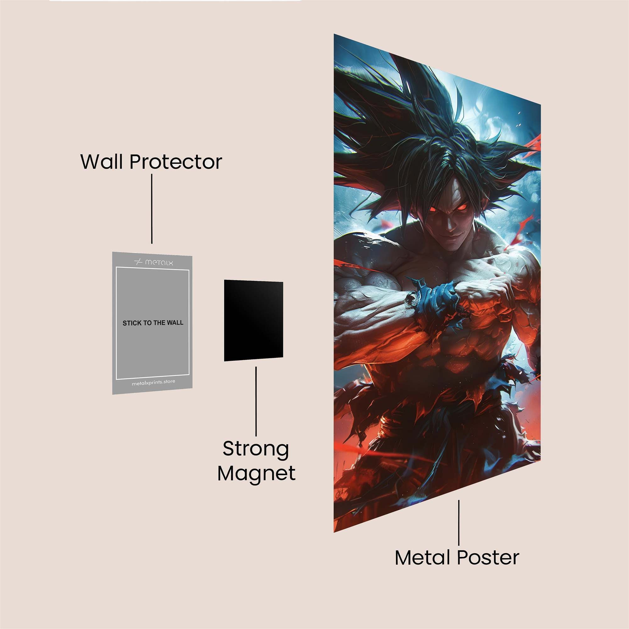 Warrior Fury Safe Wall Magnetic / M