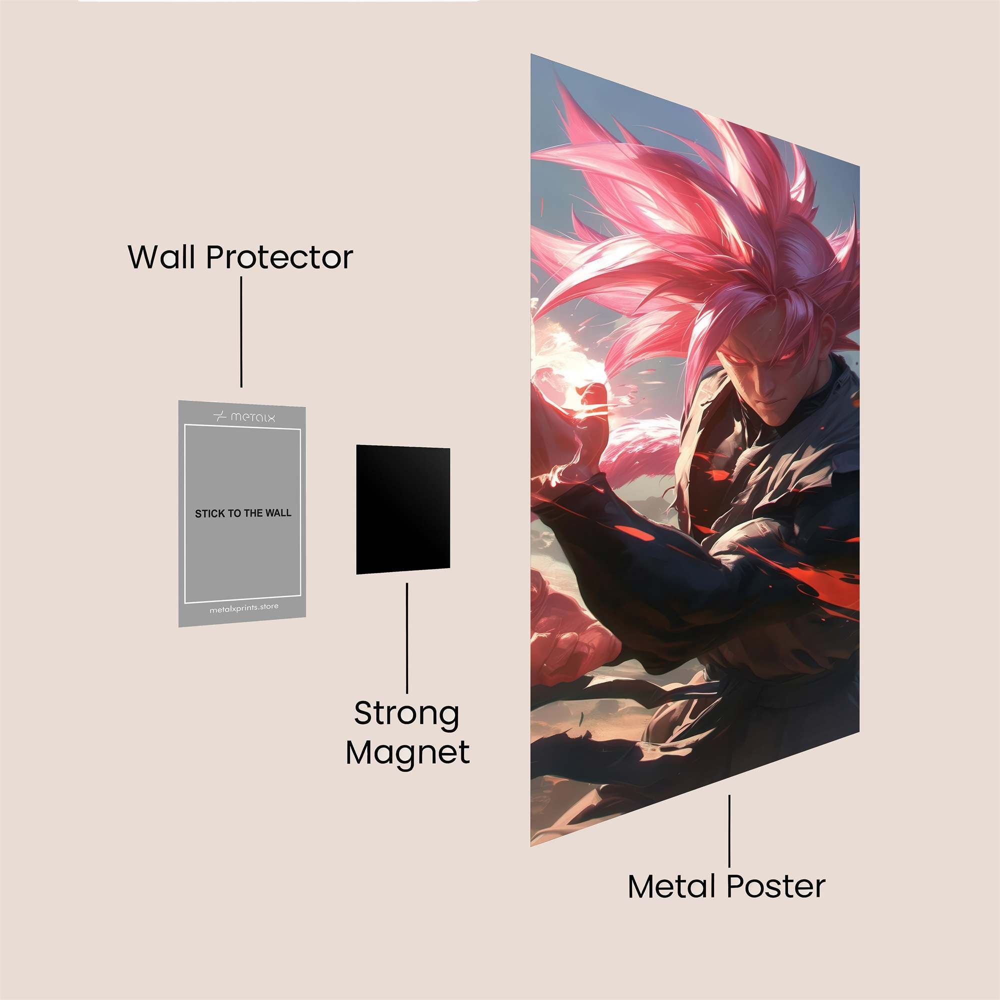 Saiyan Surge Safe Wall Magnetic / M