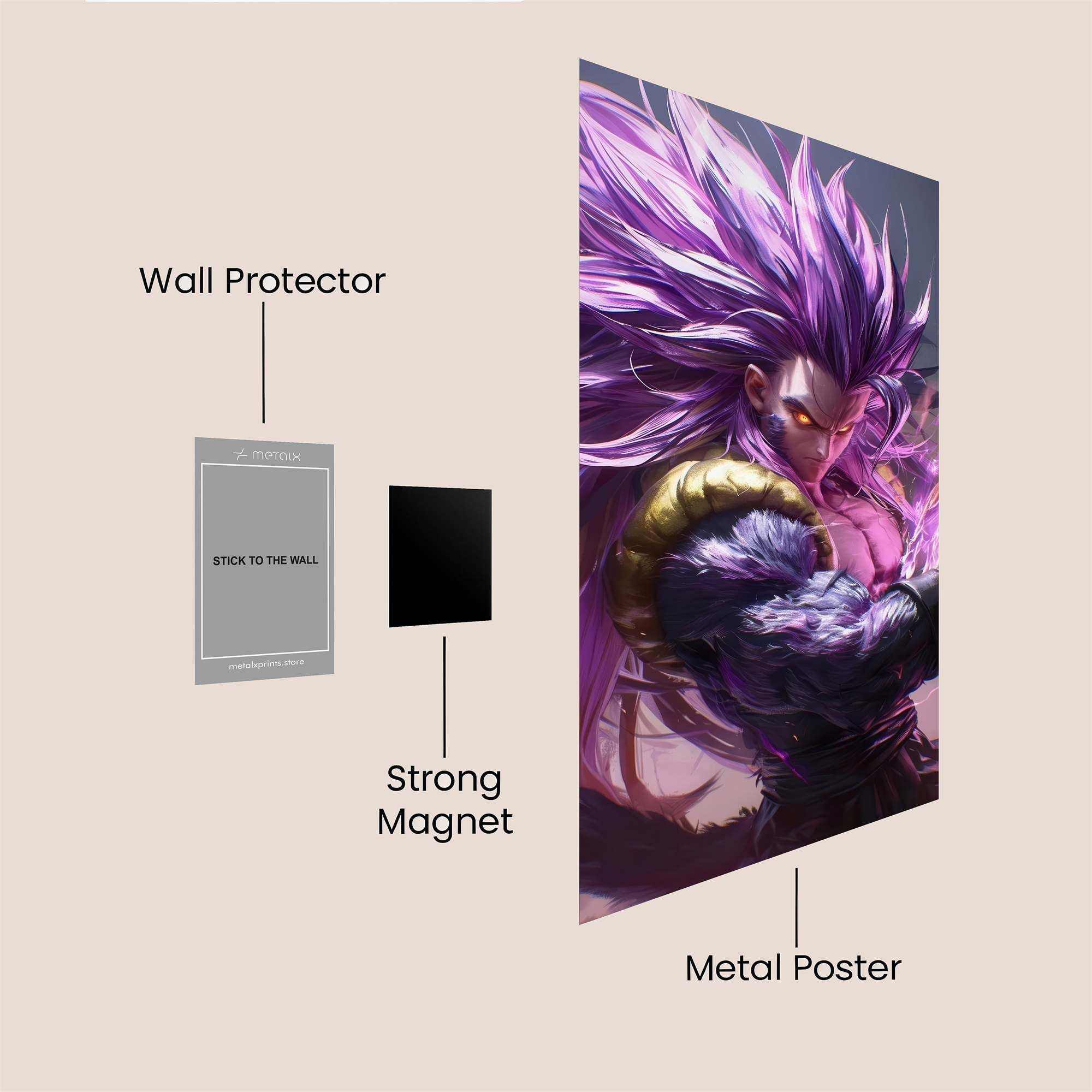 Saiyan Surge Safe Wall Magnetic / M
