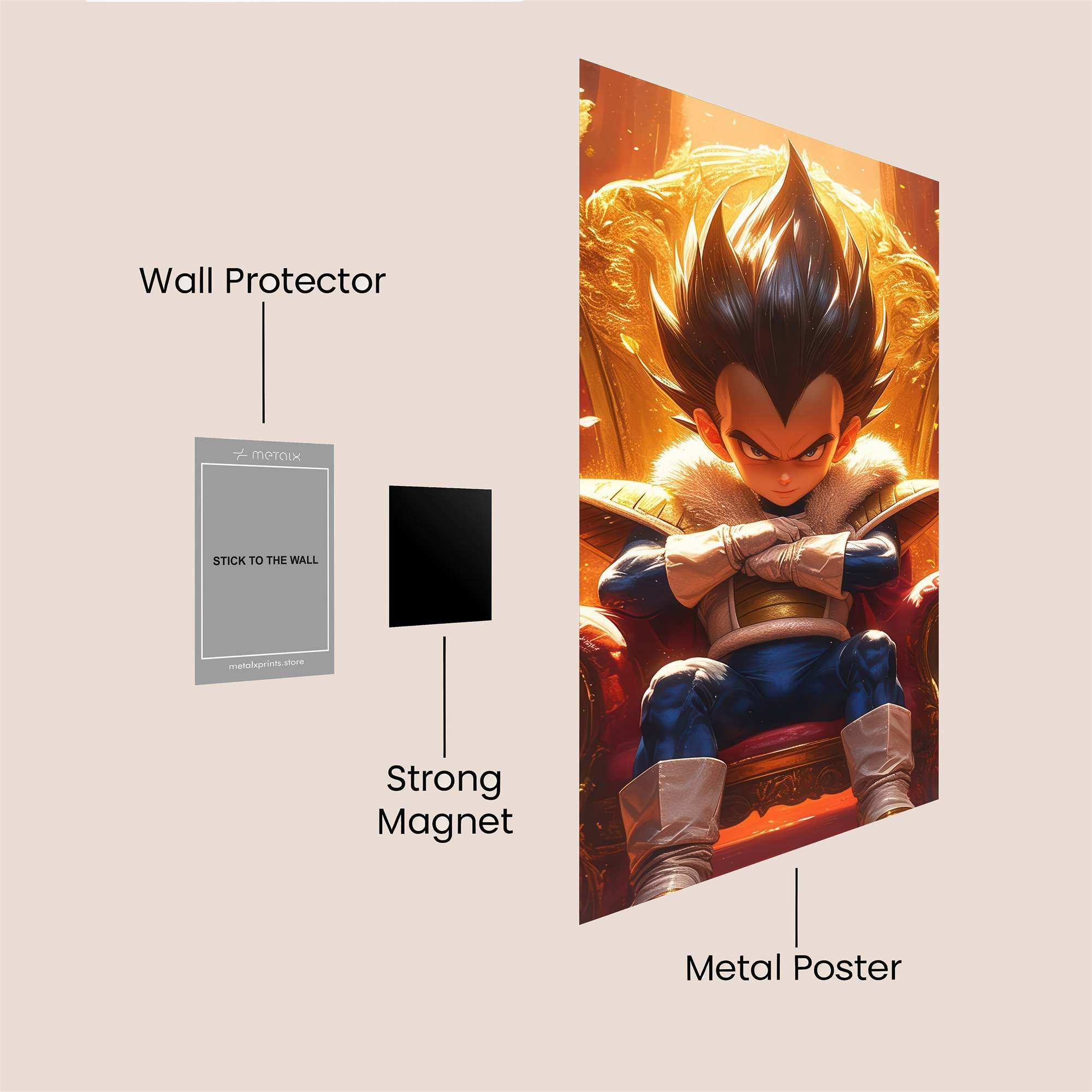 Vegeta Majesty Safe Wall Magnetic / M