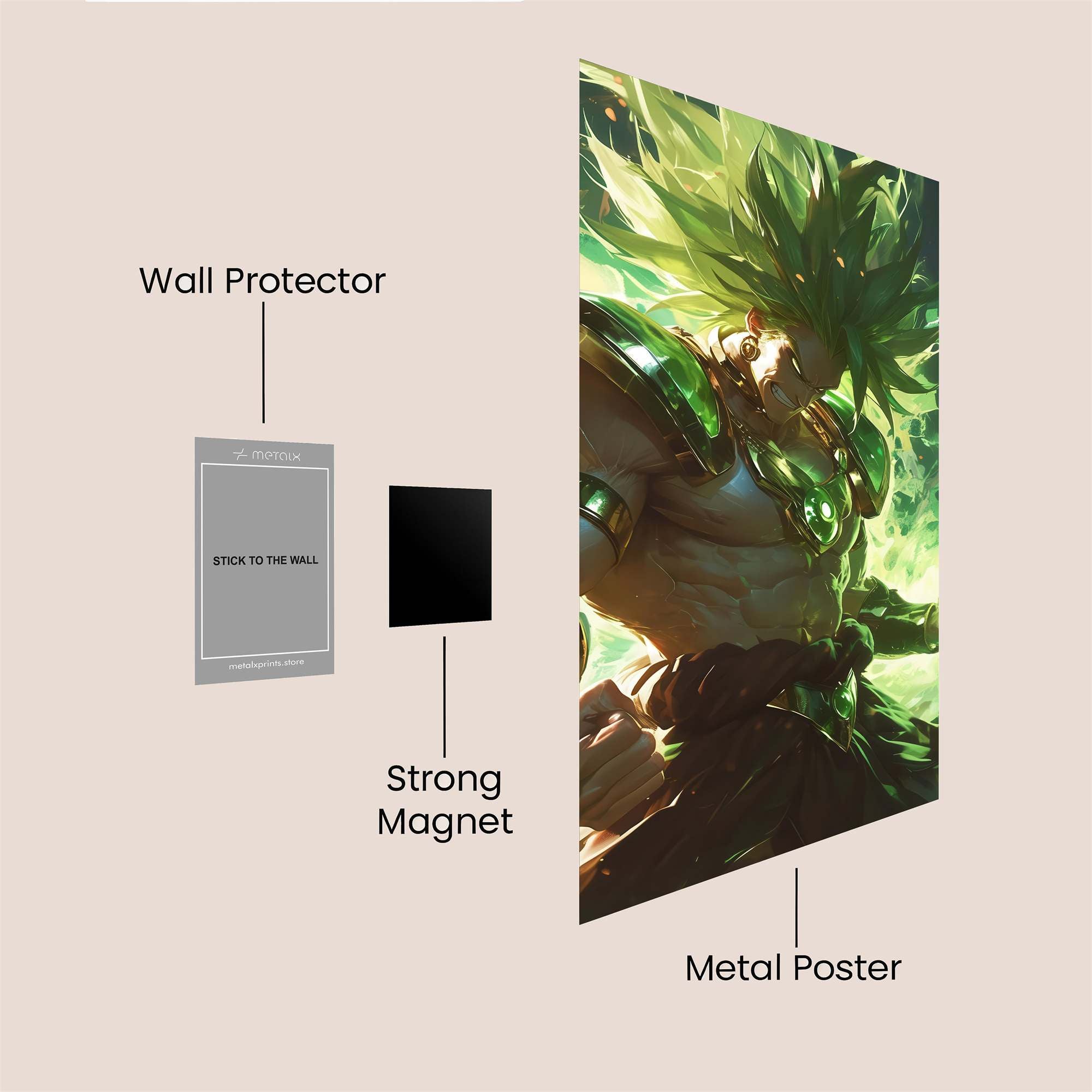 Broly Blaze Safe Wall Magnetic / M