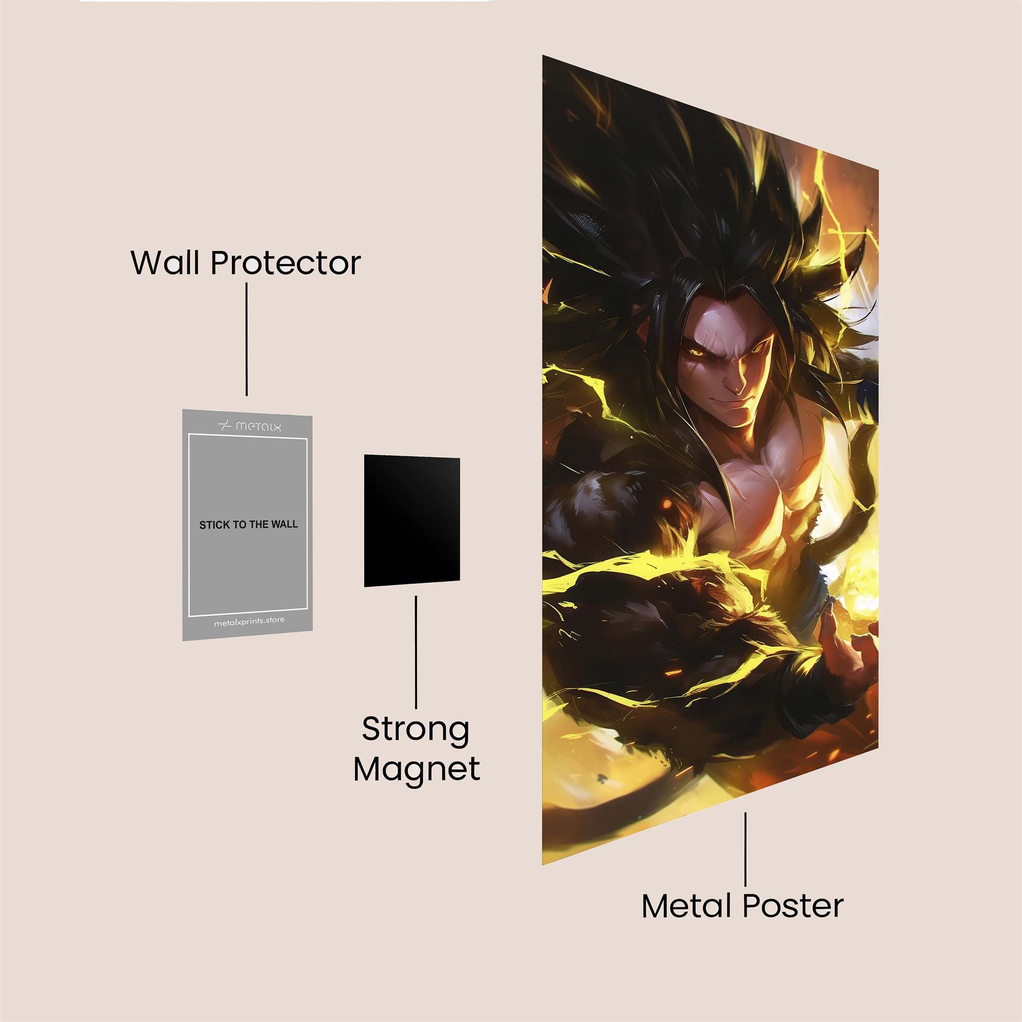 Saiyan Surge Safe Wall Magnetic / M