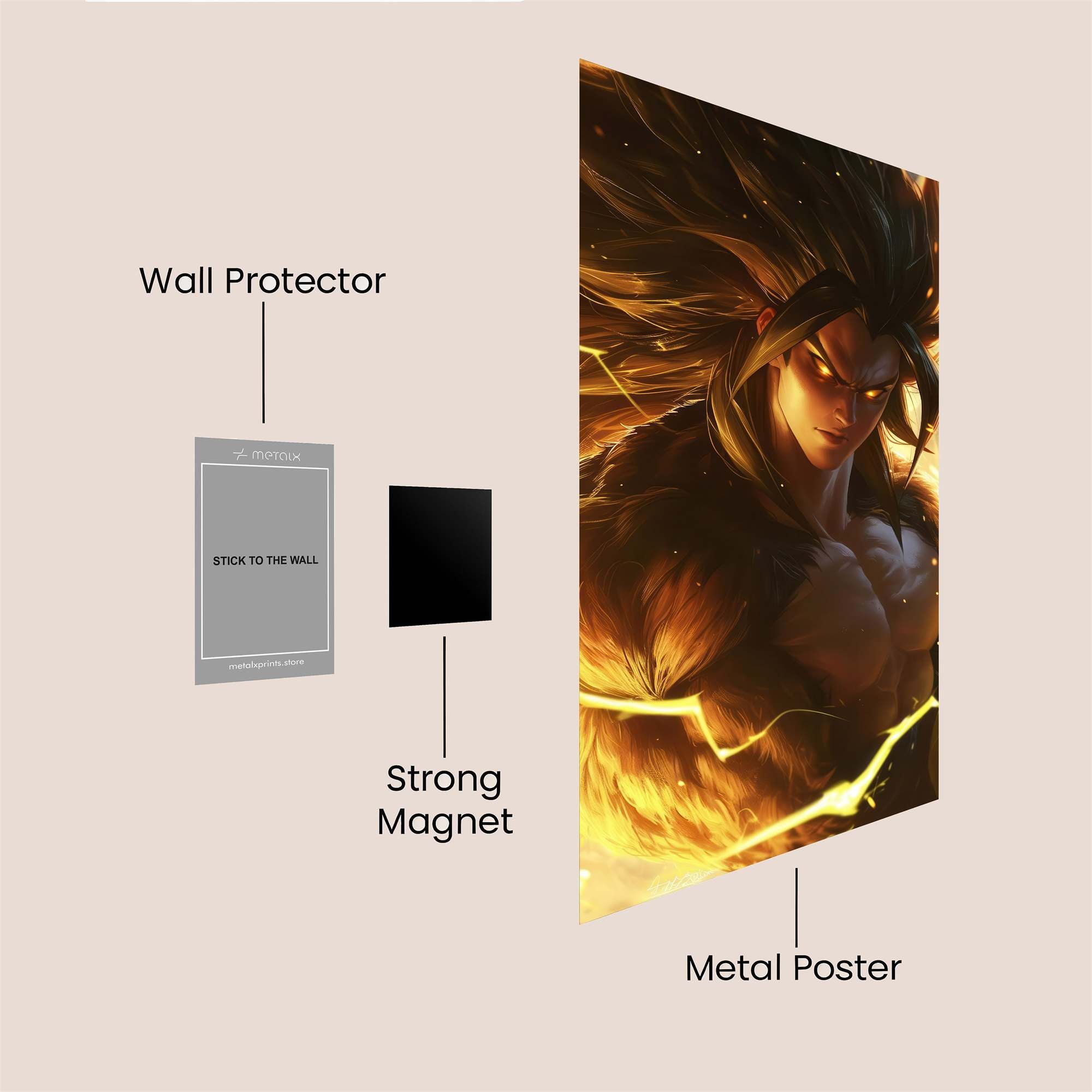 Saiyan Surge Safe Wall Magnetic / M