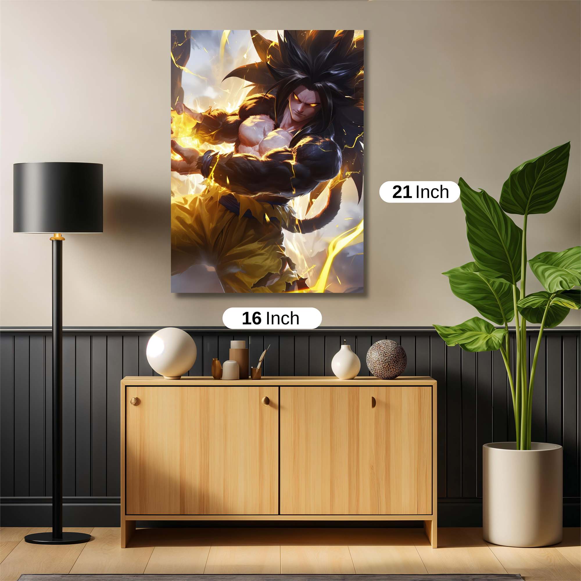 Saiyan Fury Safe Wall Magnetic / M