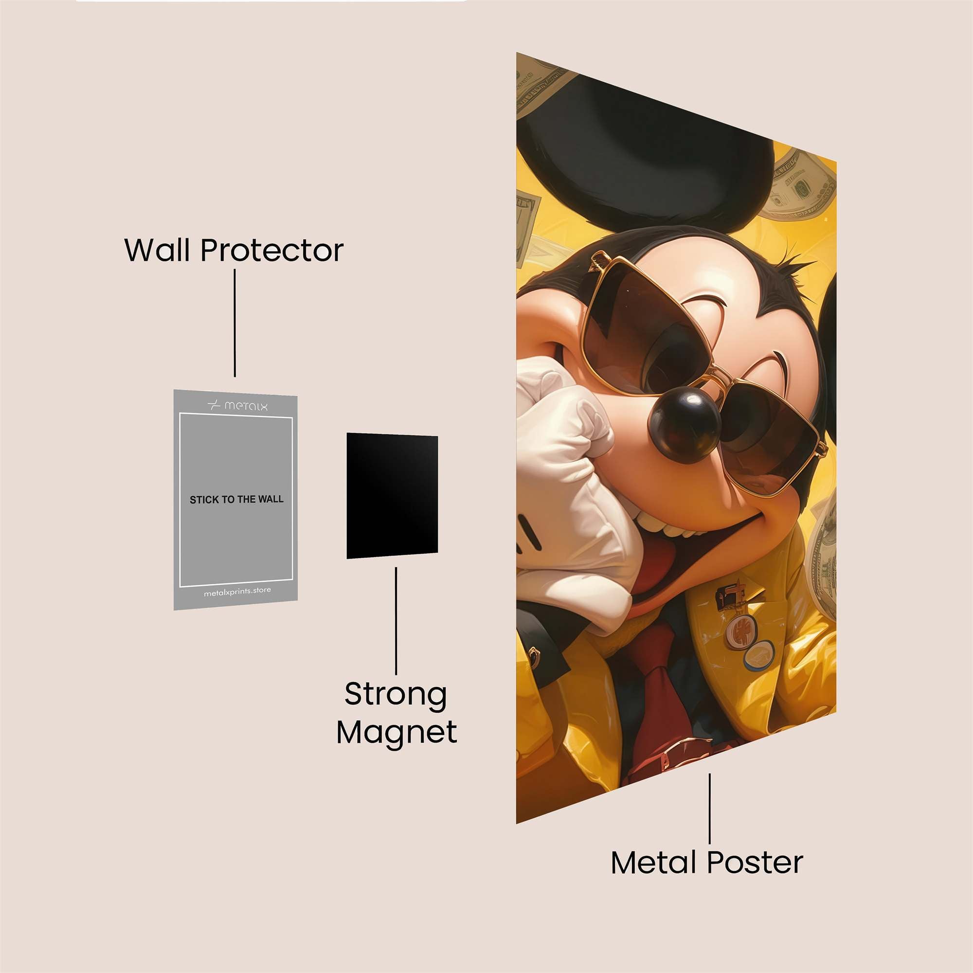 Mickey Extravaganza Safe Wall Magnetic / M