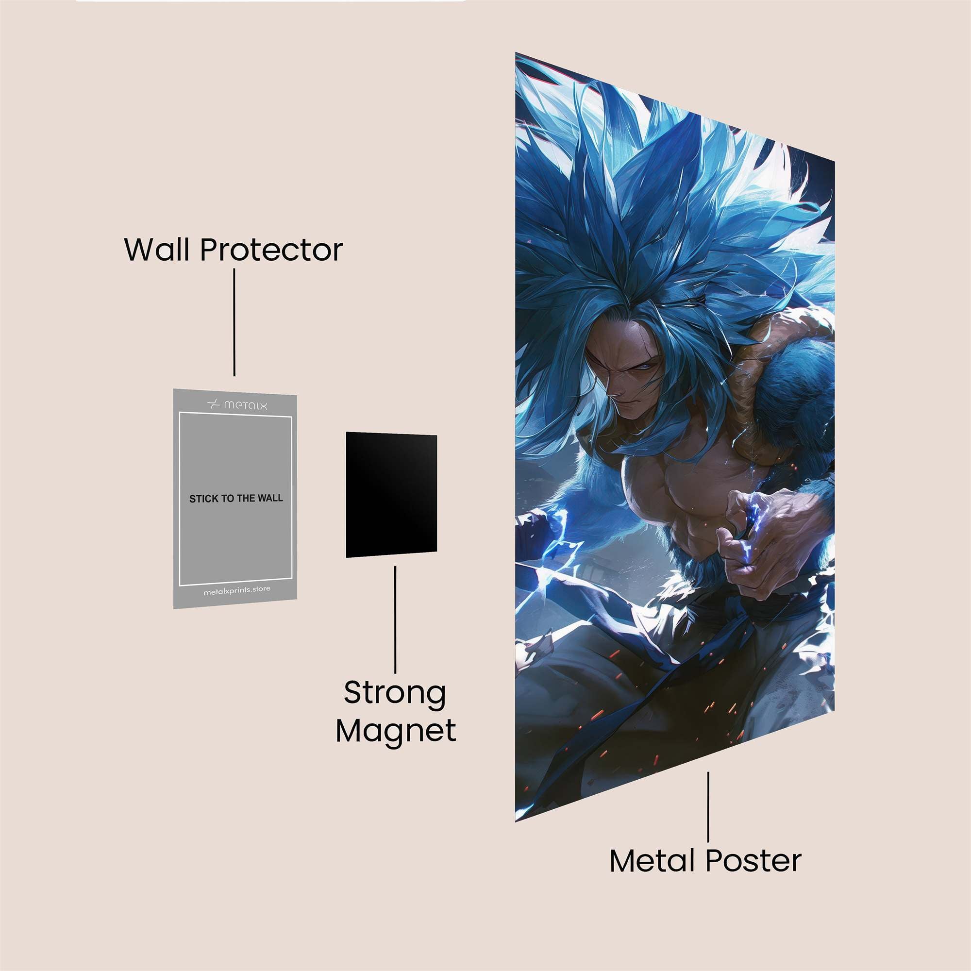 Saiyan Surge Safe Wall Magnetic / M