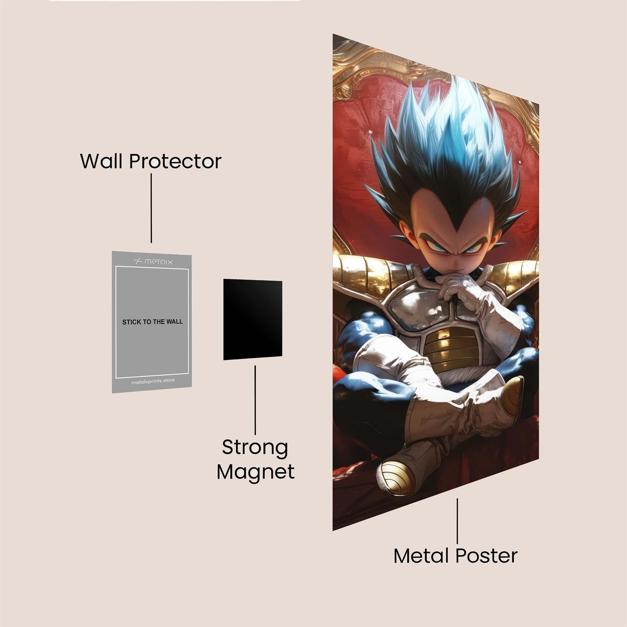 Vegeta Majesty Safe Wall Magnetic / M