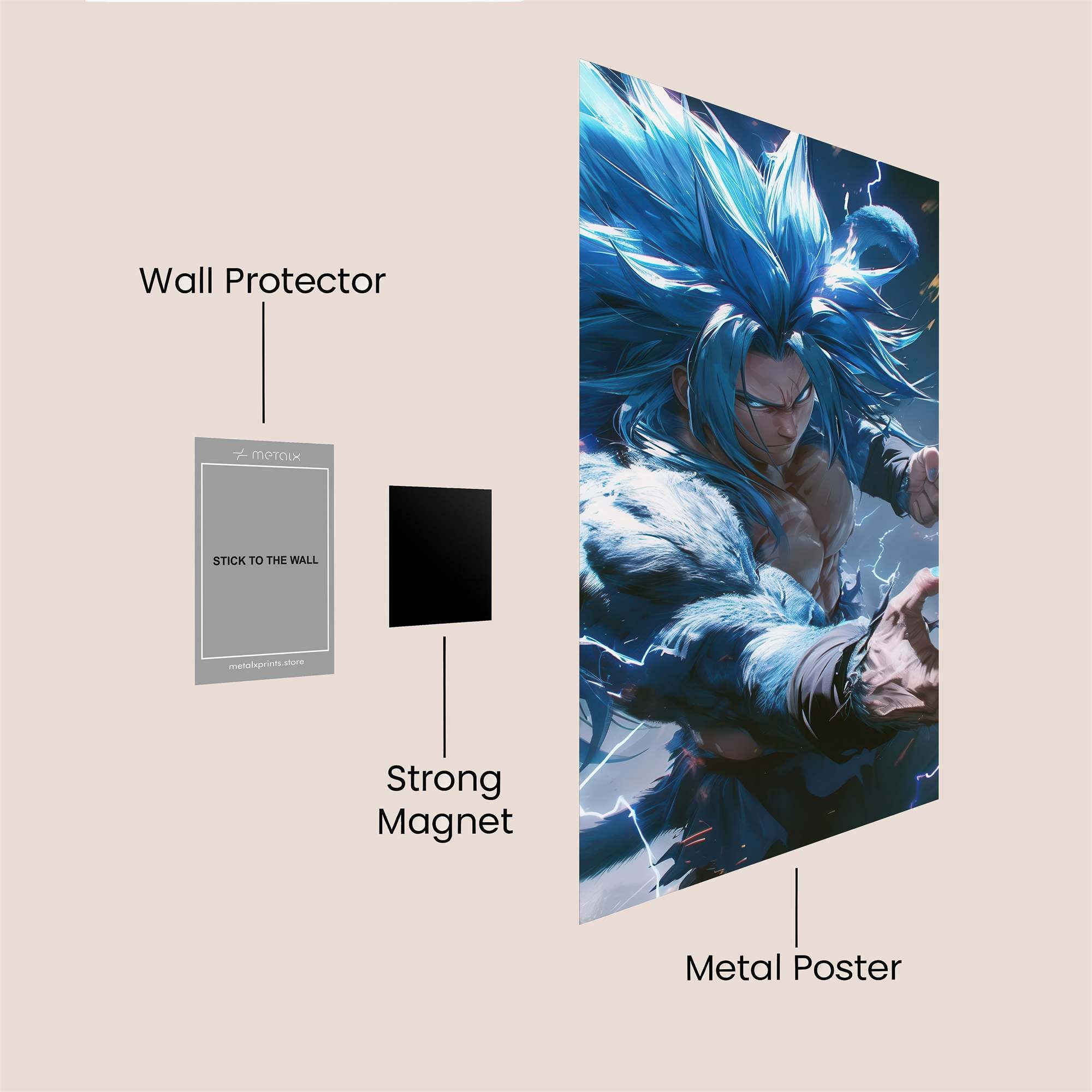 Saiyan Surge Safe Wall Magnetic / M