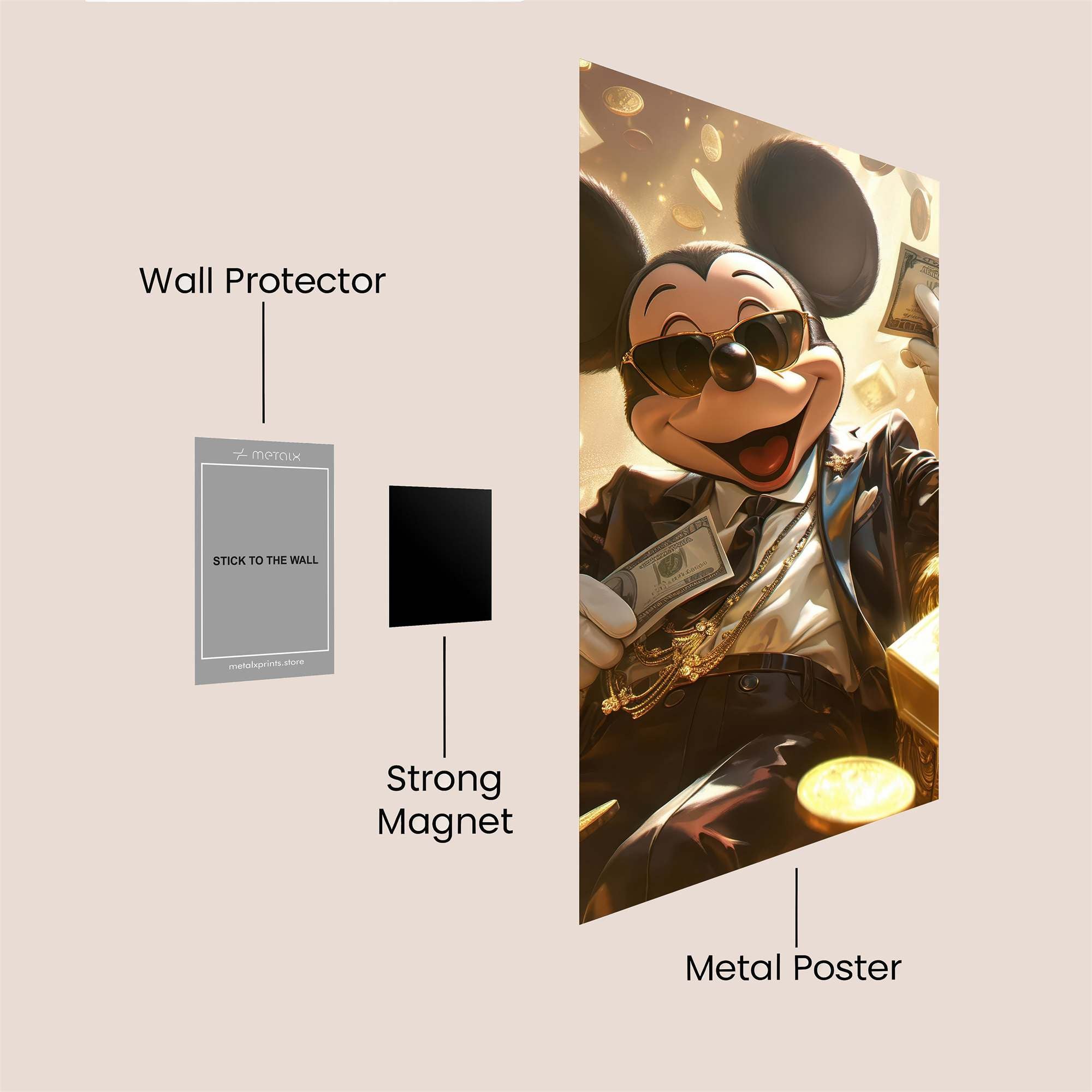 Mickey Opulent Safe Wall Magnetic / M