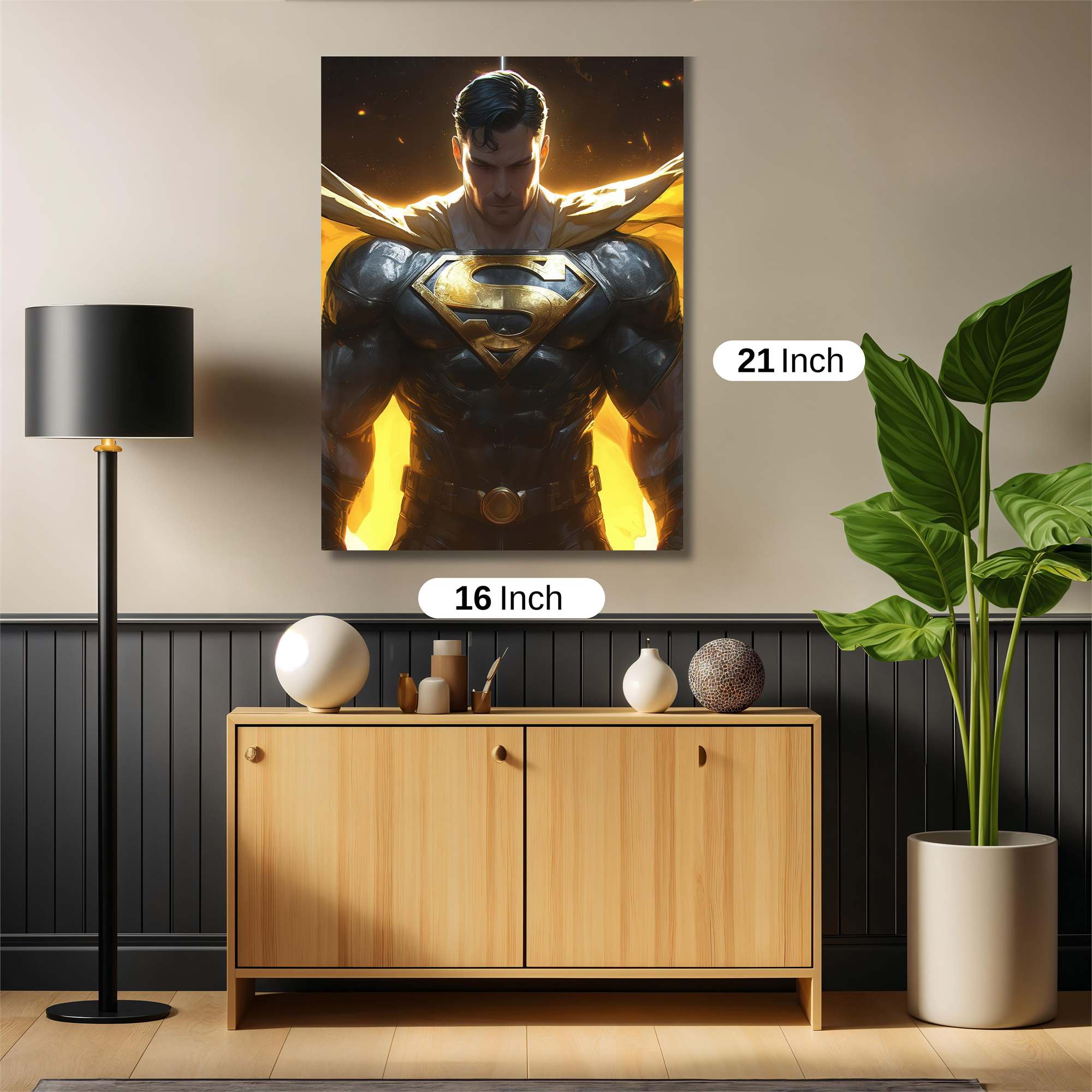 Superman Radiant Safe Wall Magnetic / M