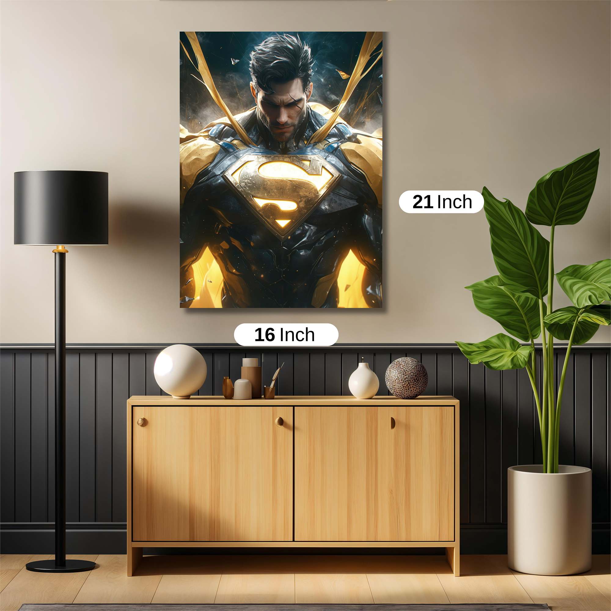 Superman Radiant Safe Wall Magnetic / M