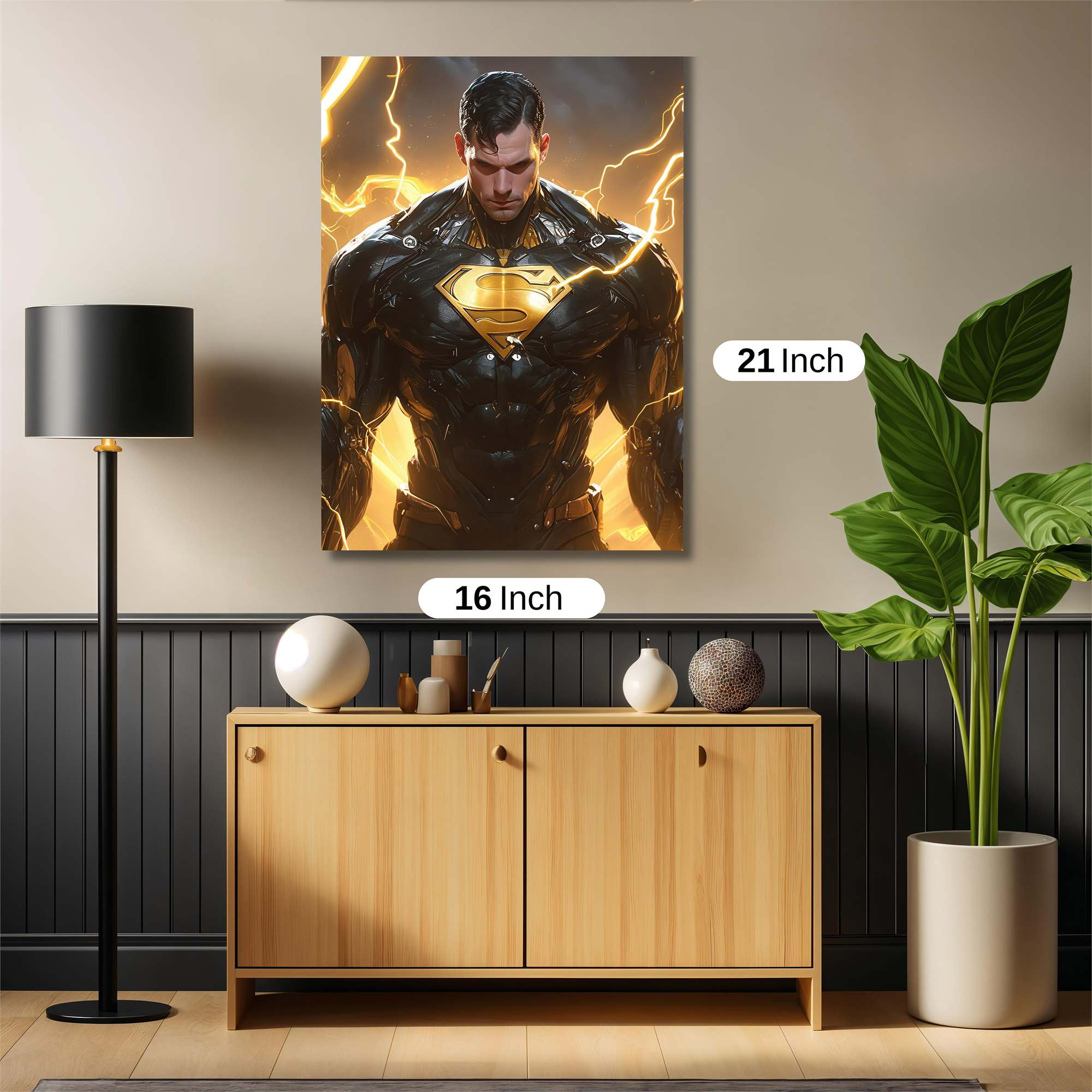 Superman Electrifying Safe Wall Magnetic / M