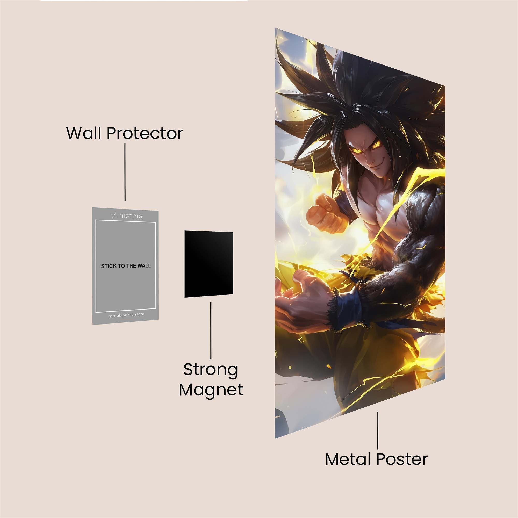 Broly Blazing Safe Wall Magnetic / M