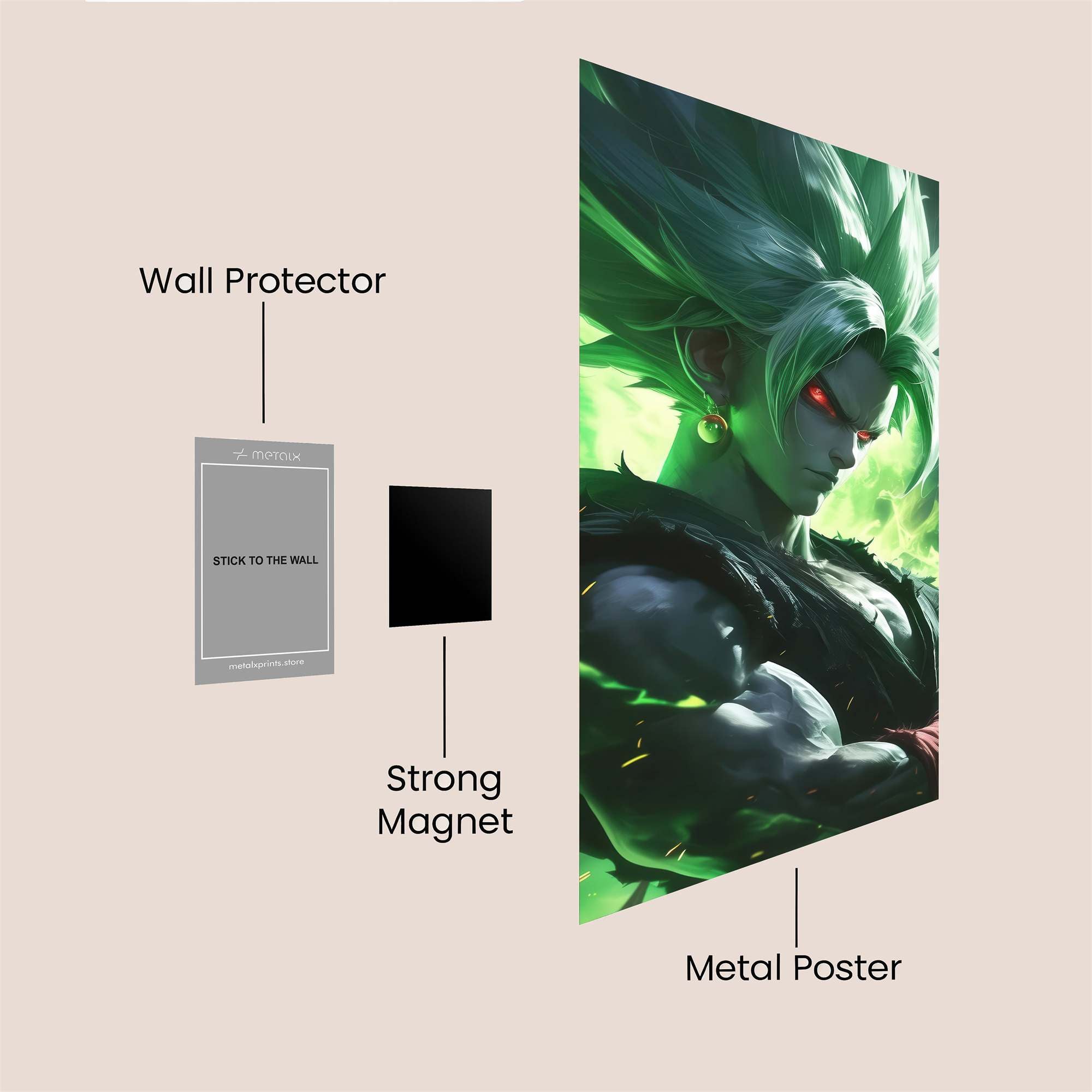 Broly Baleful Safe Wall Magnetic / M