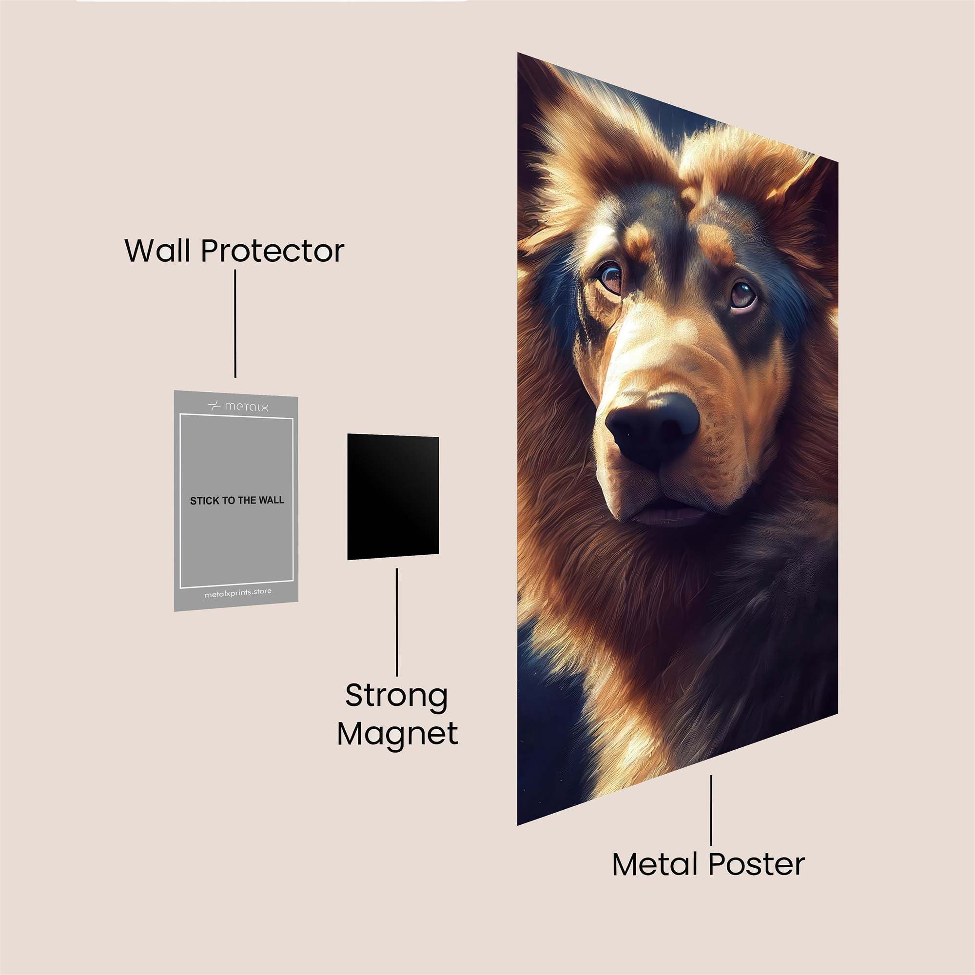 Dog Majesty Safe Wall Magnetic / M