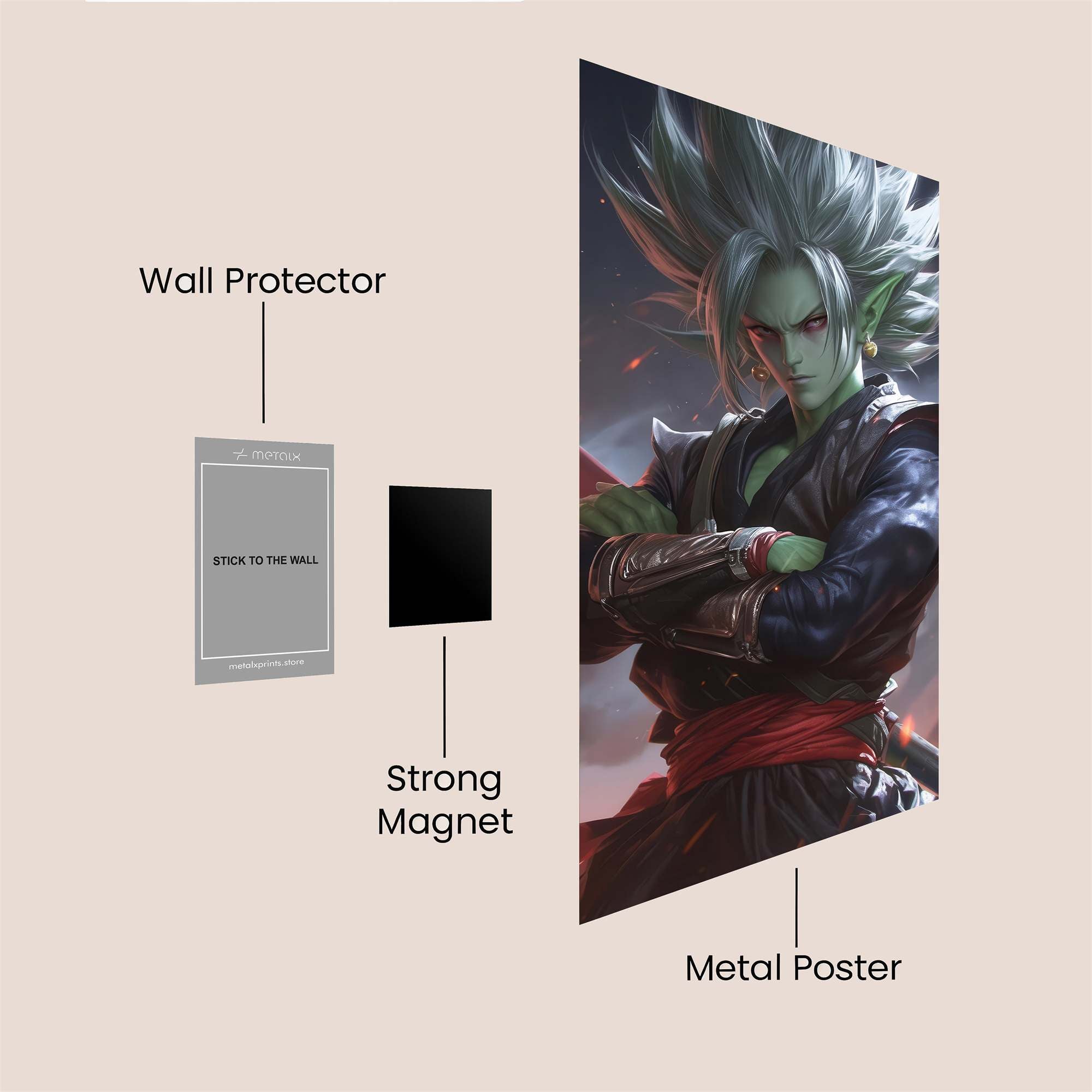 Broly Brooding Safe Wall Magnetic / M