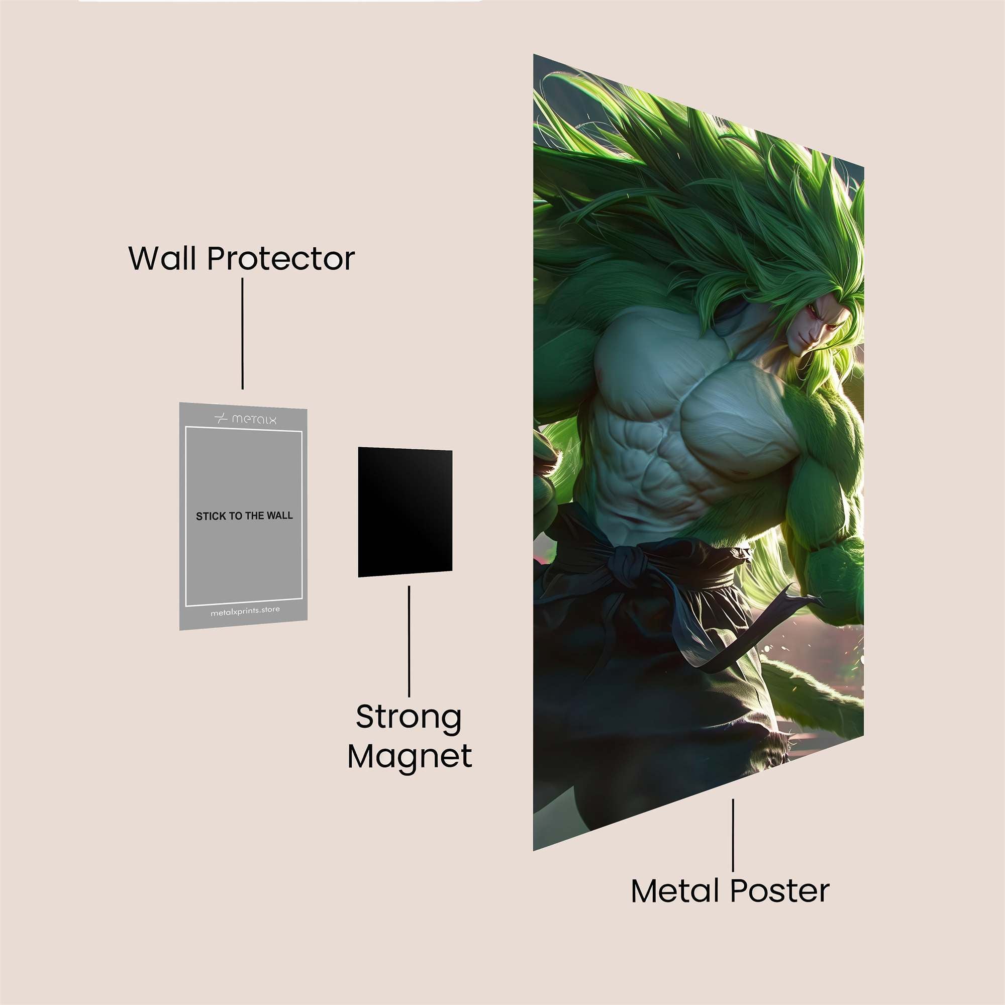 Broly Radiant Safe Wall Magnetic / M