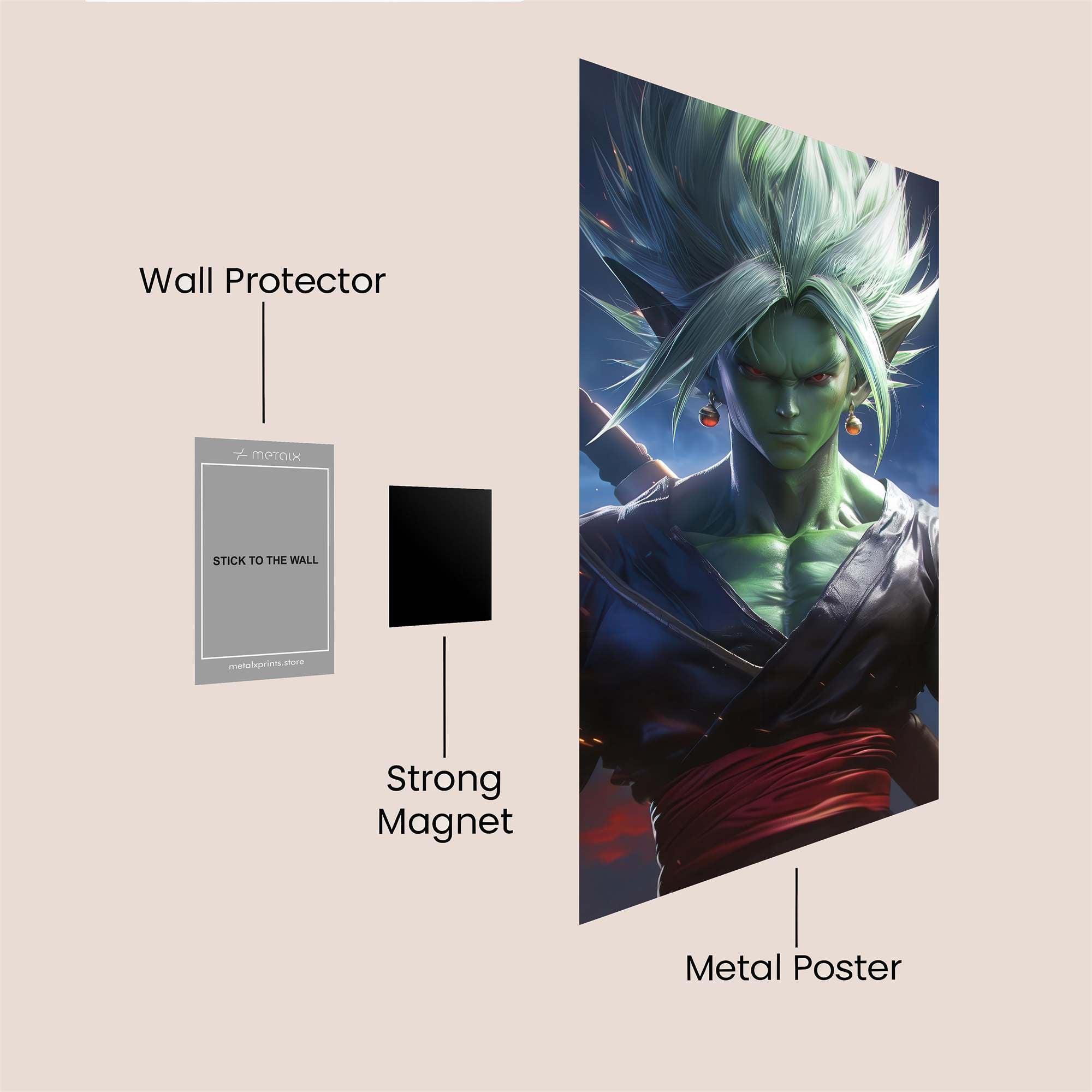 Broly Brooding Safe Wall Magnetic / M