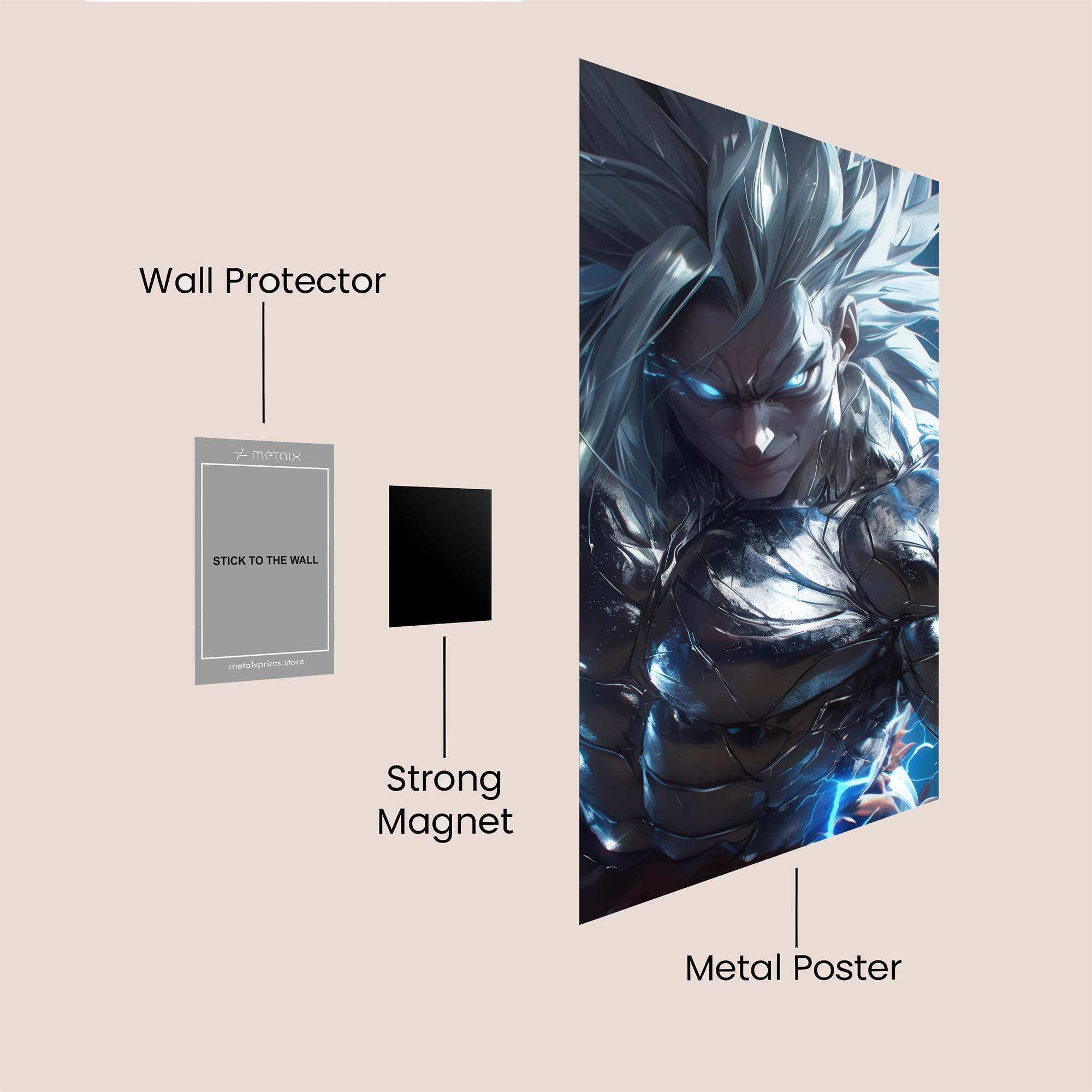 Beerus Radiant Safe Wall Magnetic / M