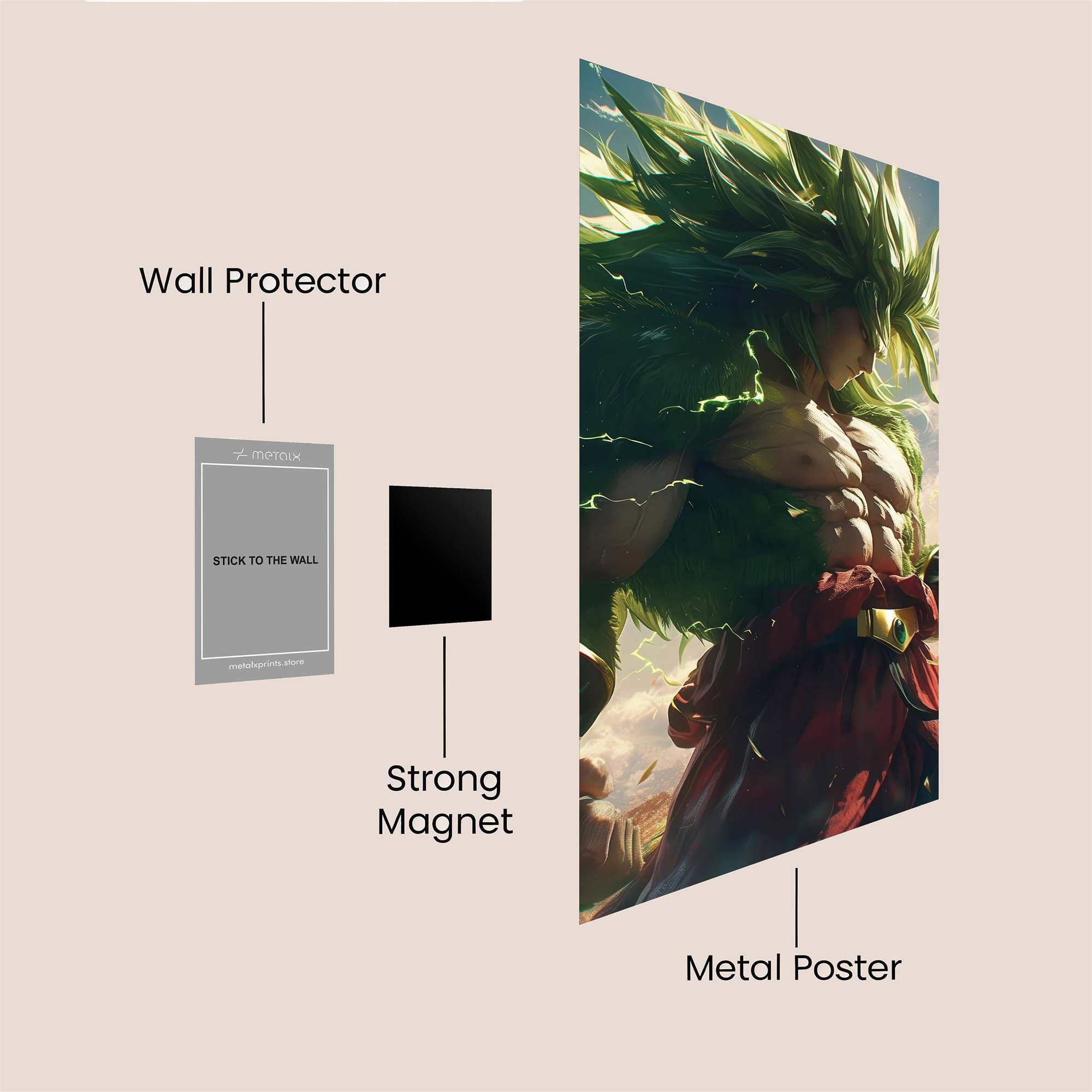 Broly Fierce Safe Wall Magnetic / M