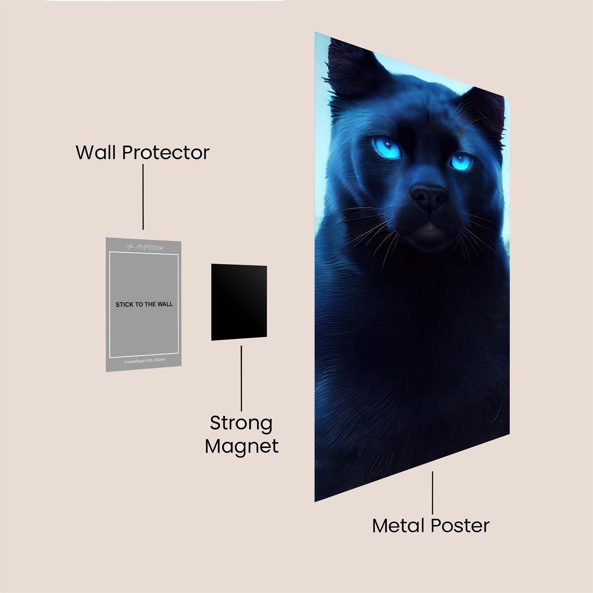 Midnight Mystery Safe Wall Magnetic / M