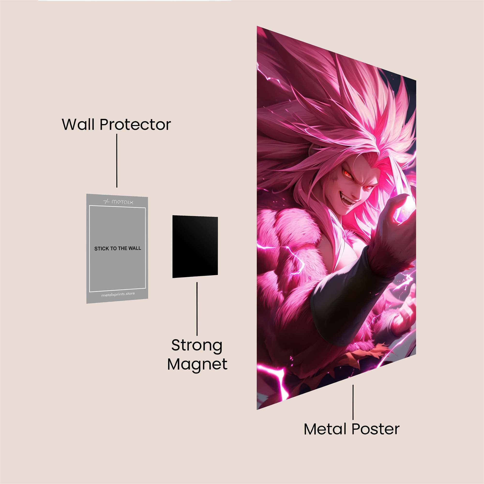 Broly Fierce Safe Wall Magnetic / M