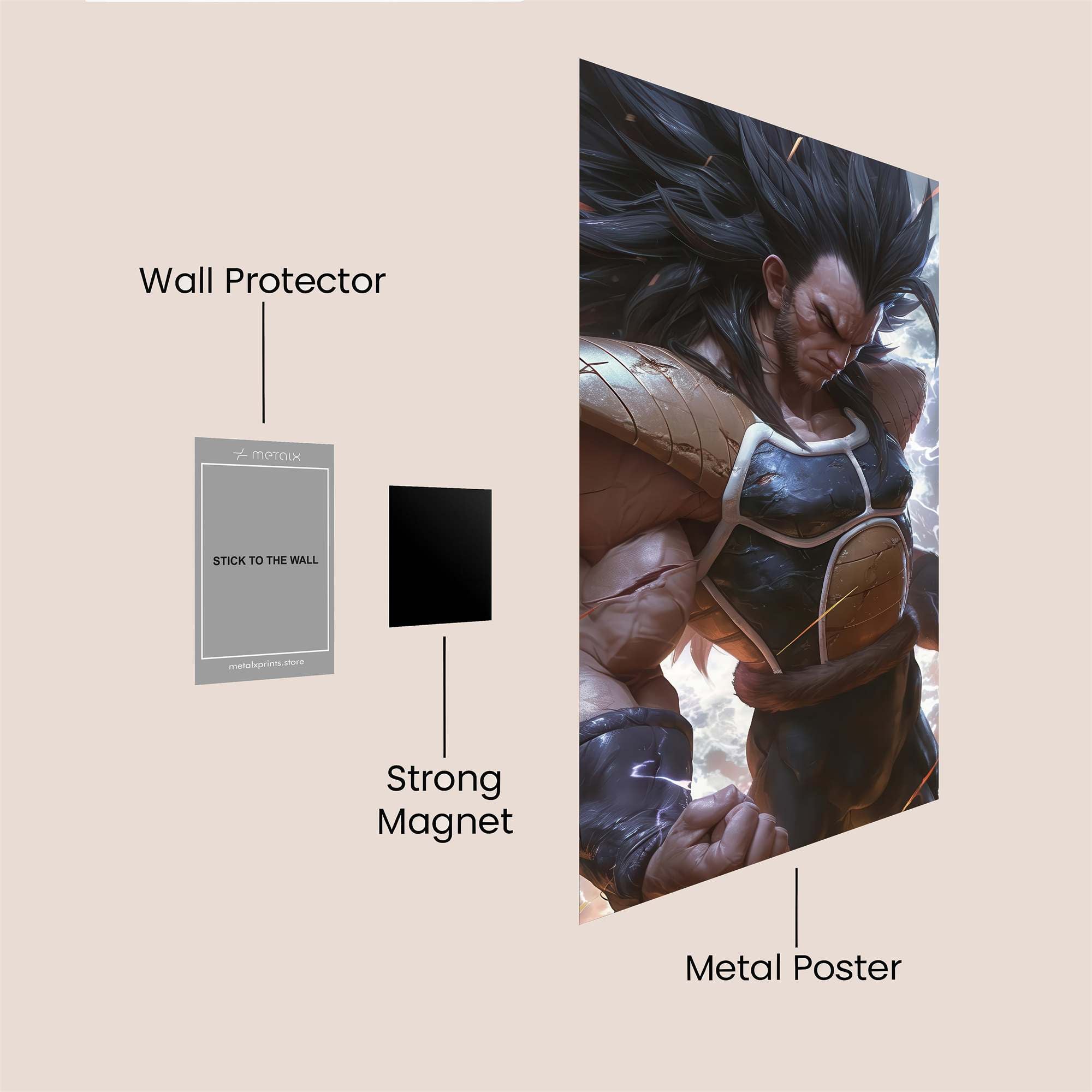 Broly Rage Safe Wall Magnetic / M